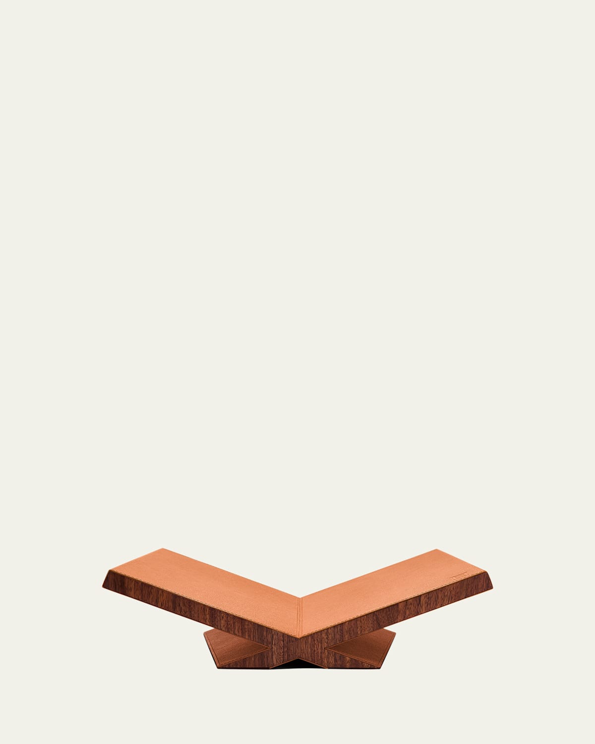 Assouline Culture Classic Leather Bookstand In Camel