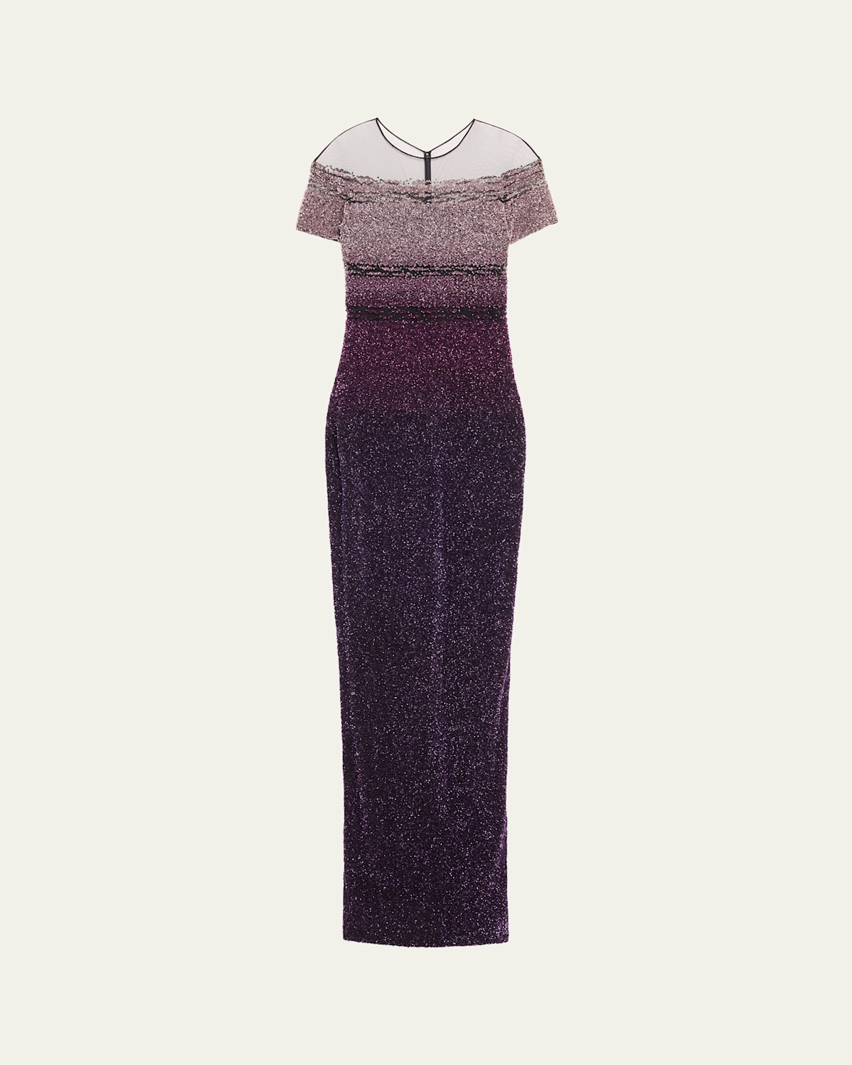 Signature Sequined Ombre Gown