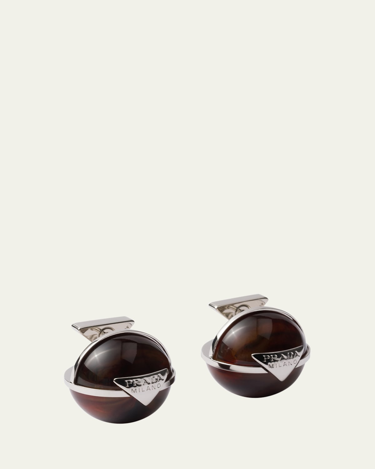 Metal and Plexiglass Stud Earrings