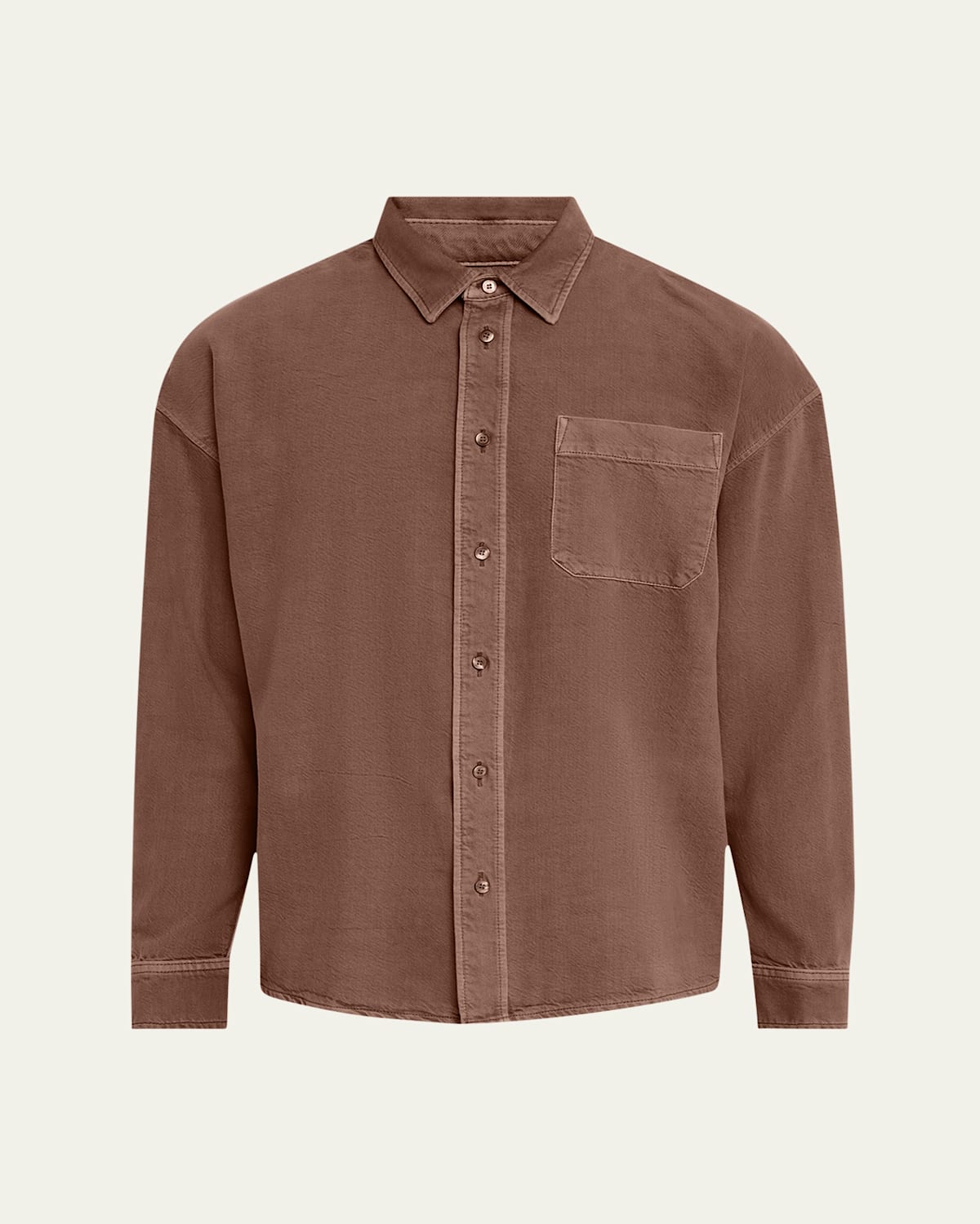 Frame Men's Button Down Modern Shirt In Mauve