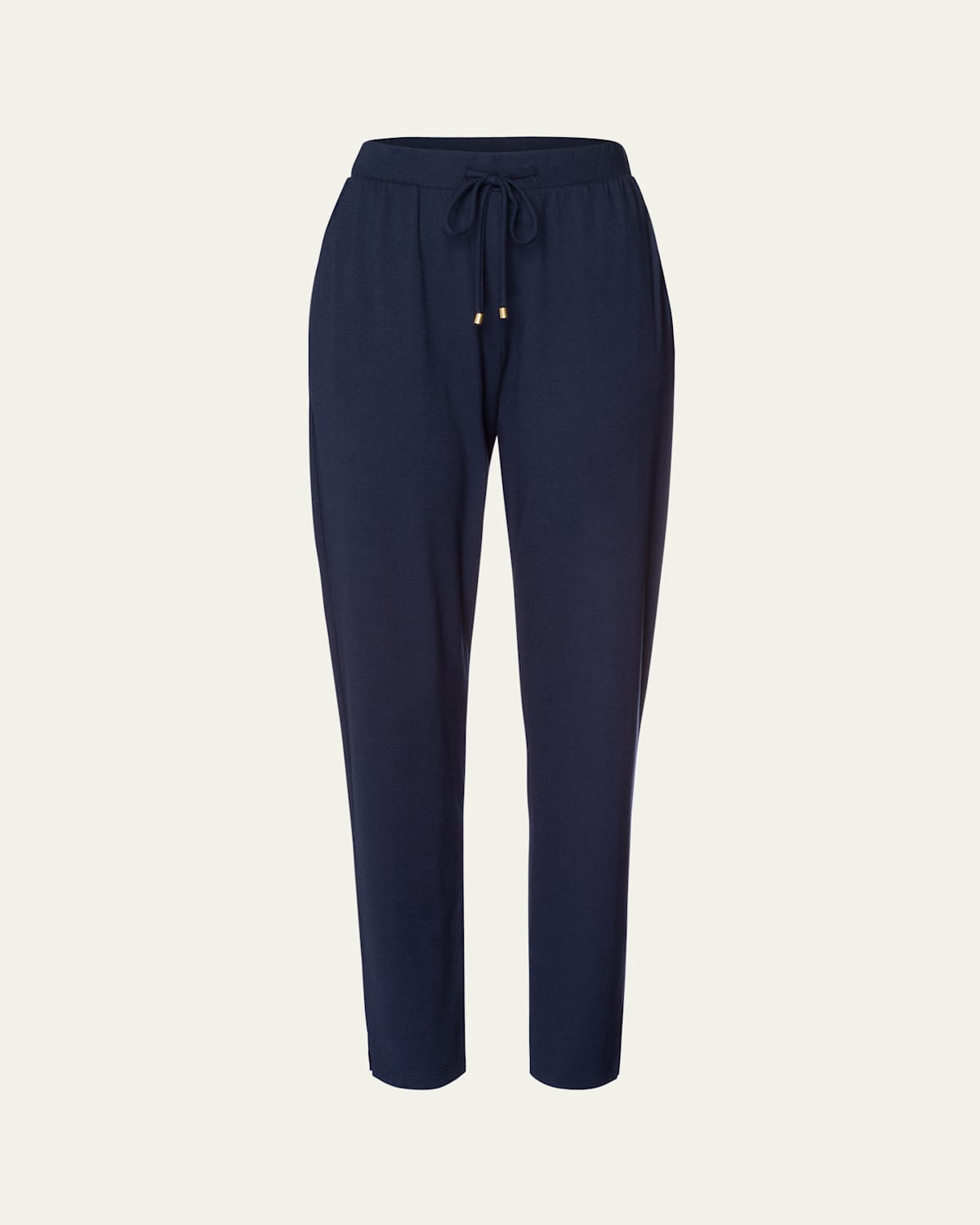 Shop Hanro Cotton-blend Sleep & Lounge Pants In Deep Navy