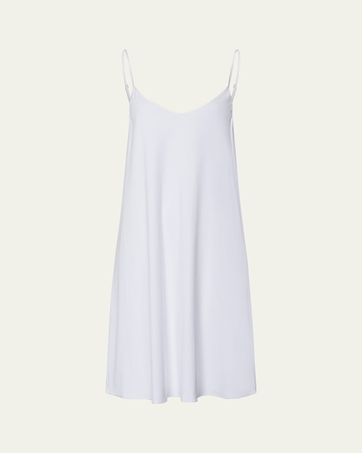 Hanro Cotton Silk Nightdress In White