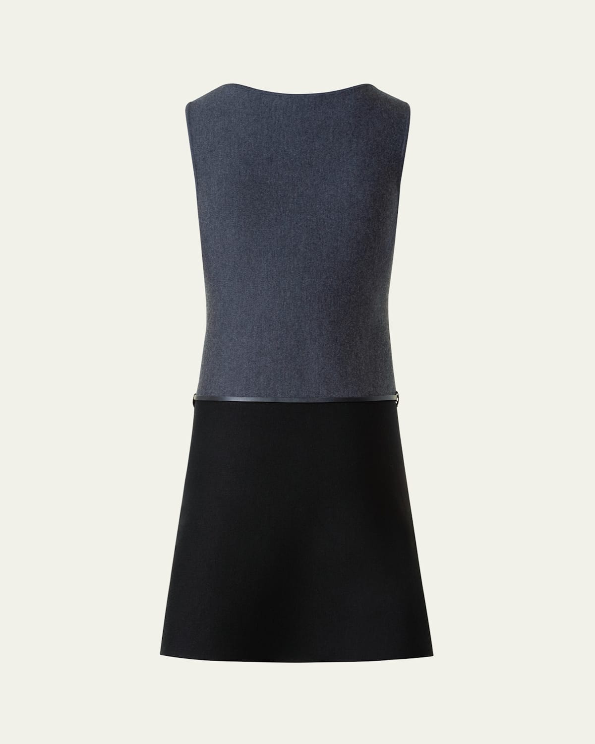 Akris Punto Colorblock Milano Knit Sleeveless Mini Dress In Blue