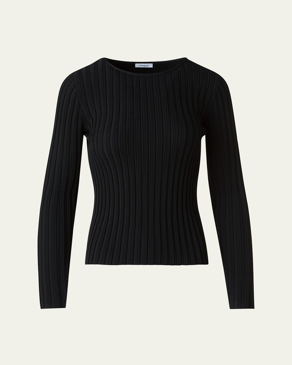 Reverse Rib Knit Crewneck Sweater