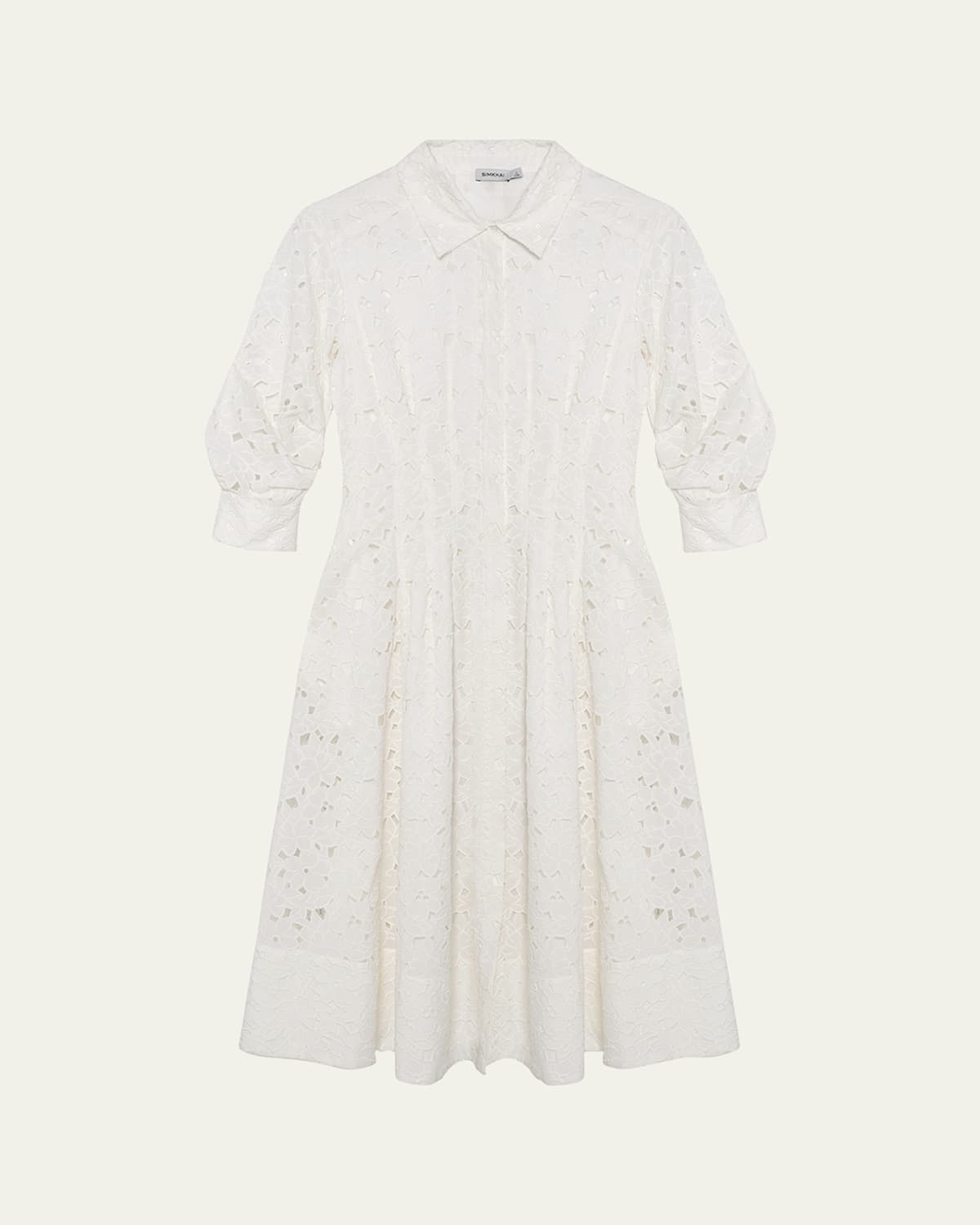 Jazz Embroidered Midi Shirtdress