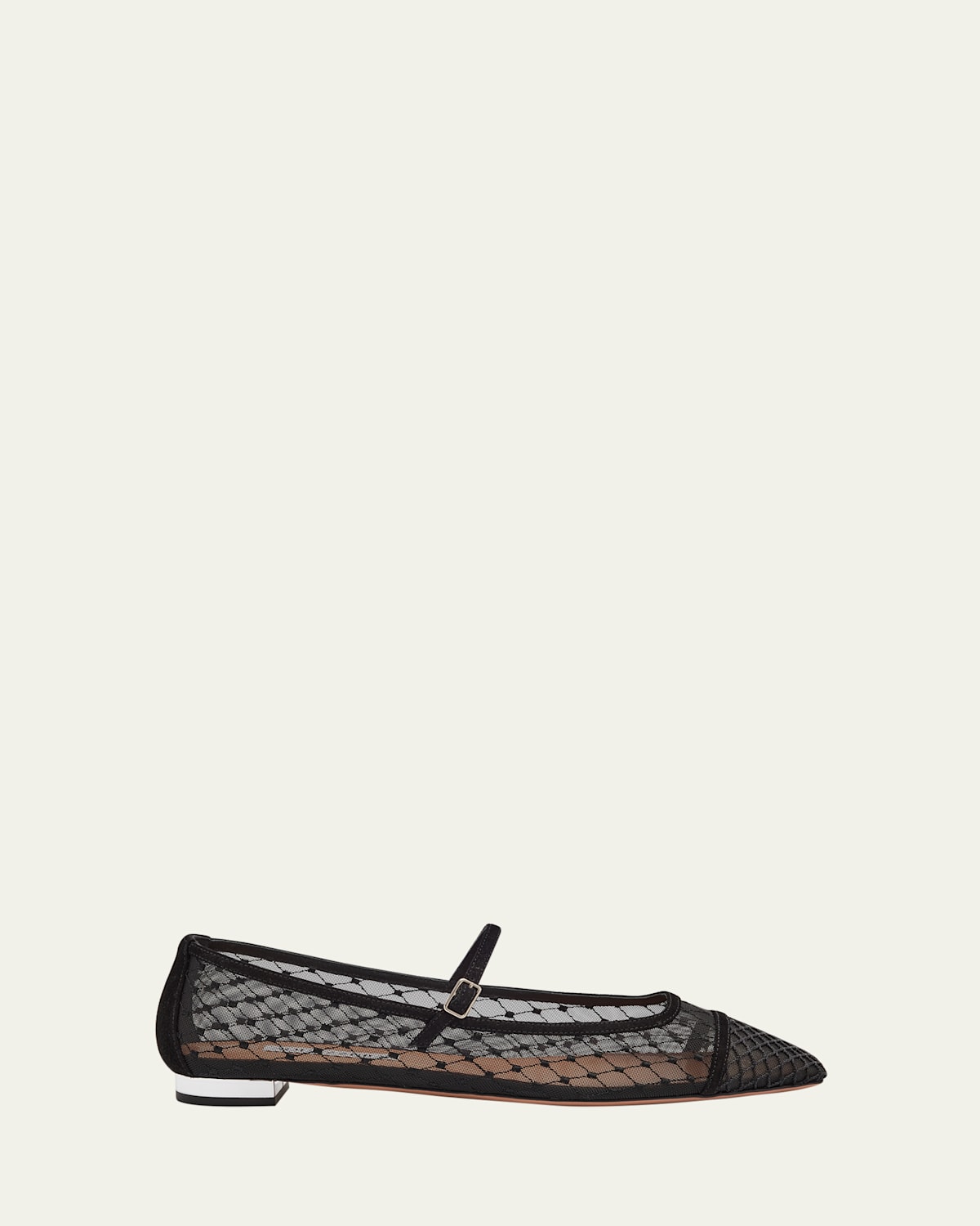 Fishnet Suede Juliette Ballerina Flats