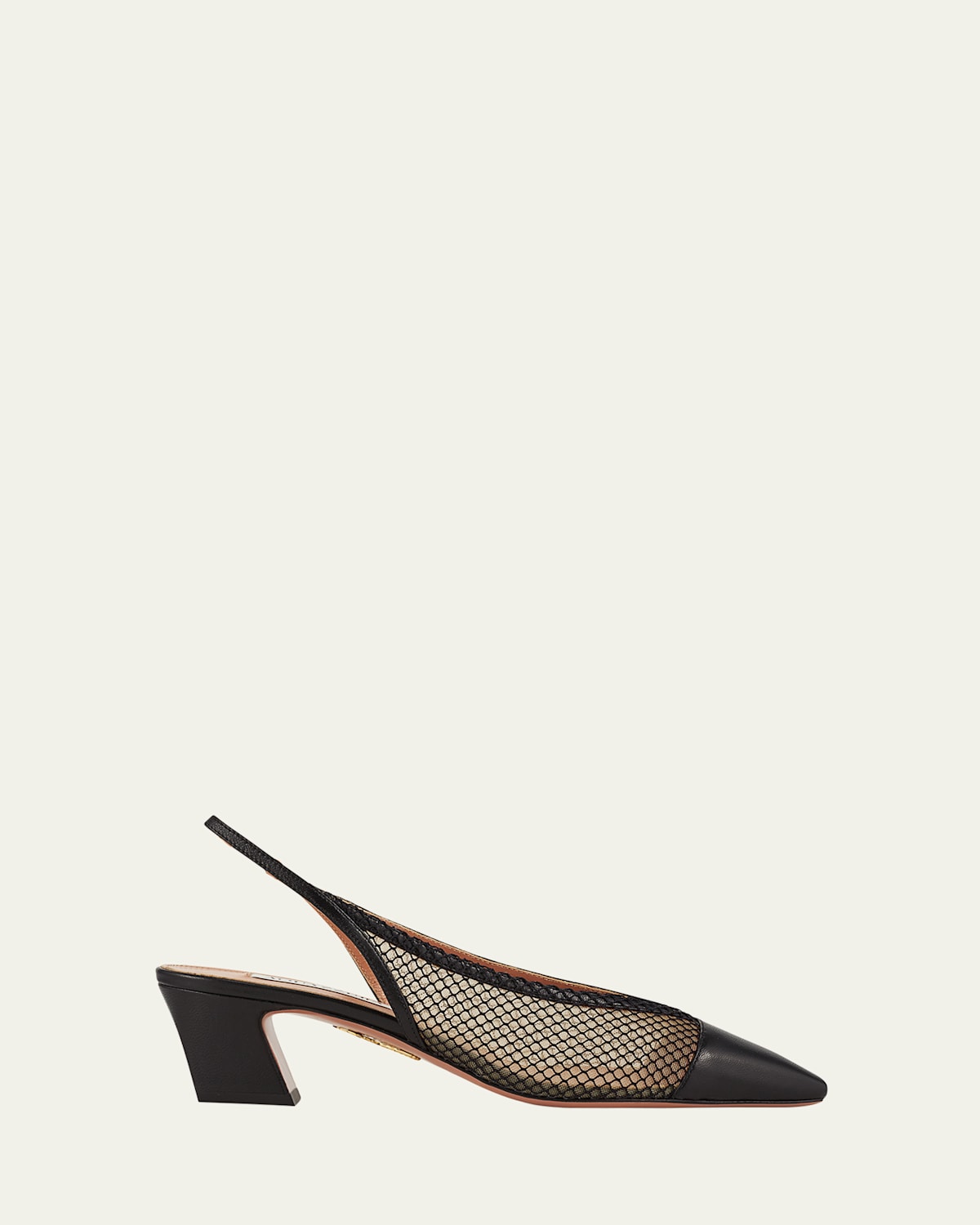 Margot Net Mesh Slingback Pumps