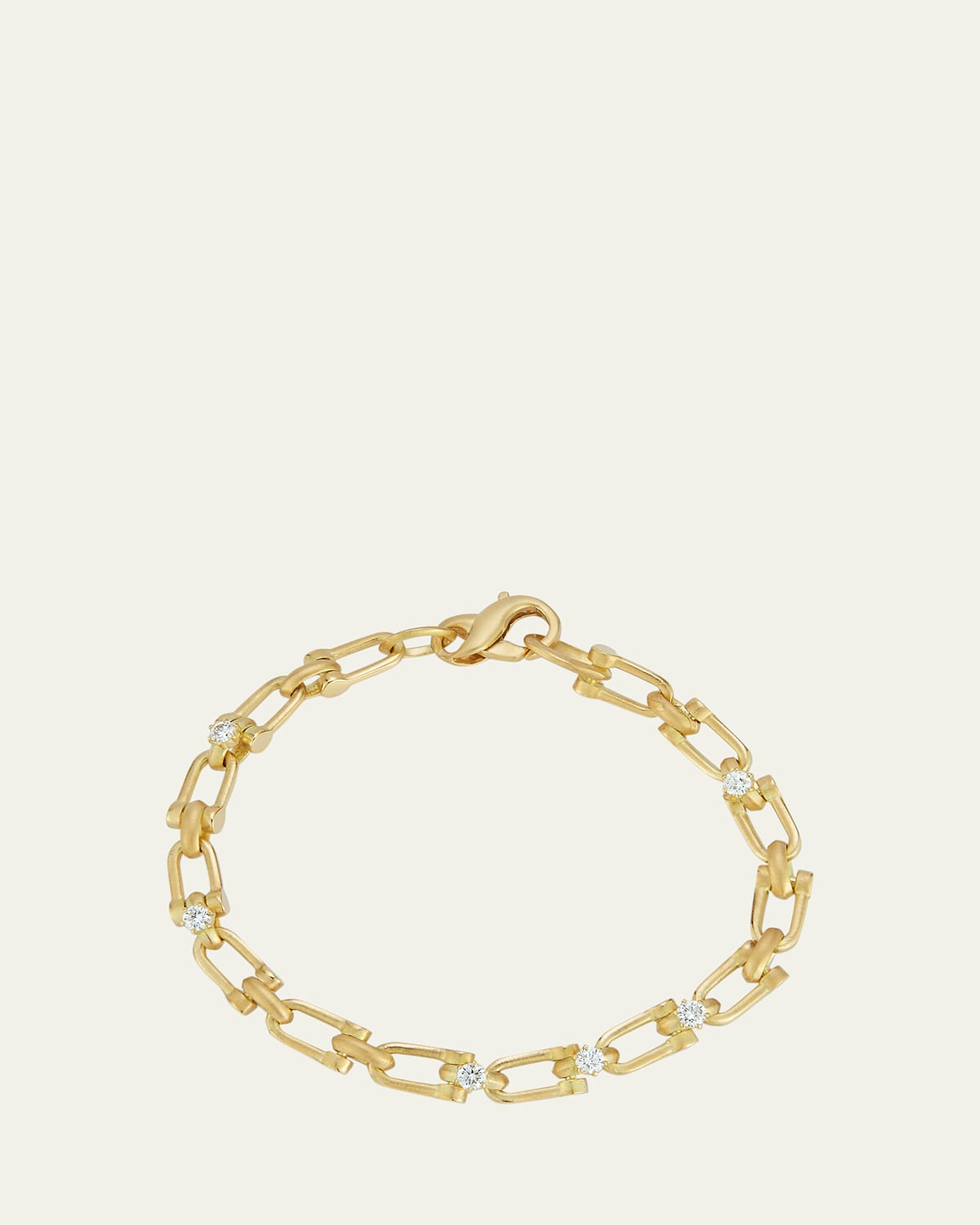 Georgina Diamond Link Chain Bracelet 6.5"L