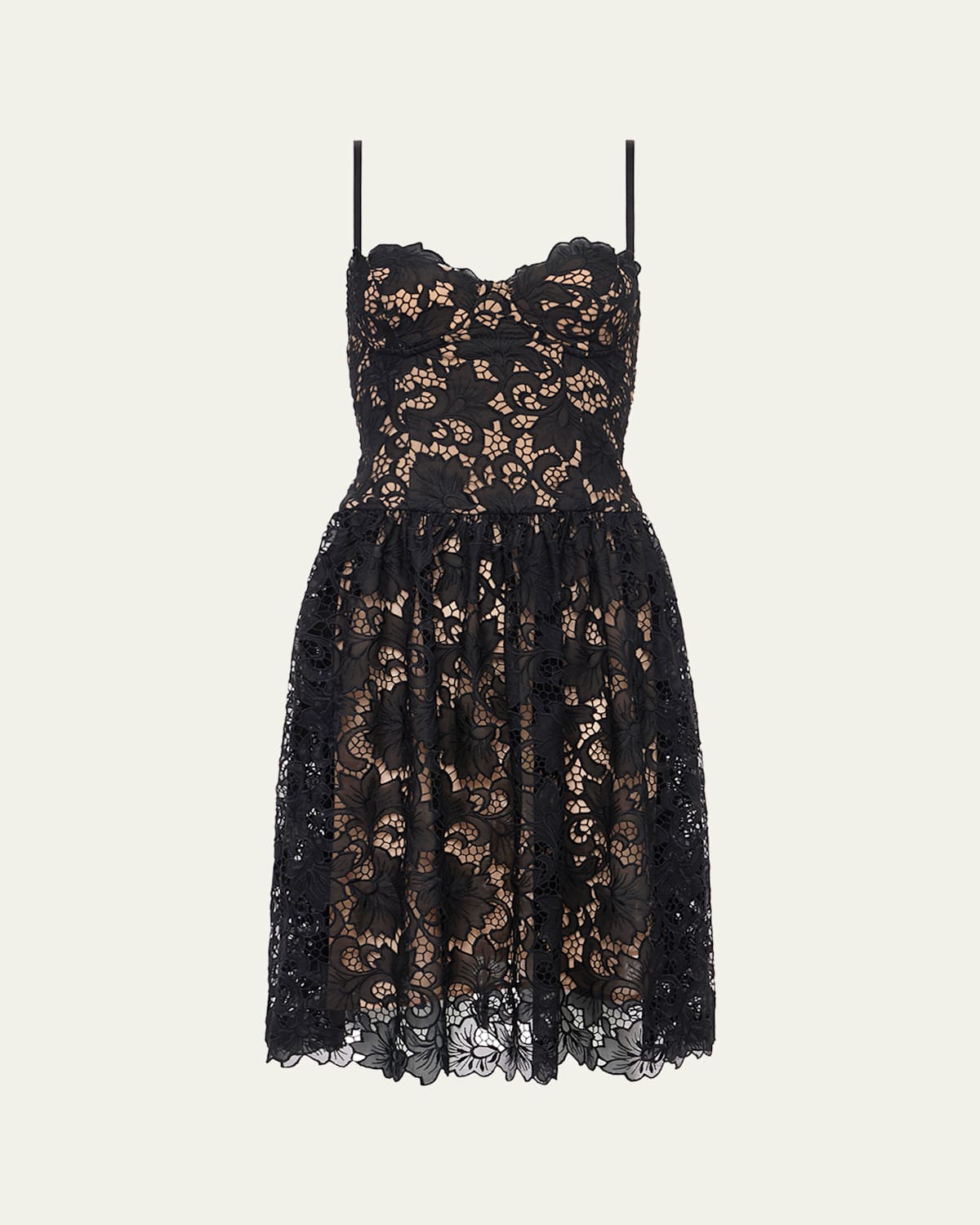 L AGENCE FLYN WIRE-CUP MIDI DRESS 
