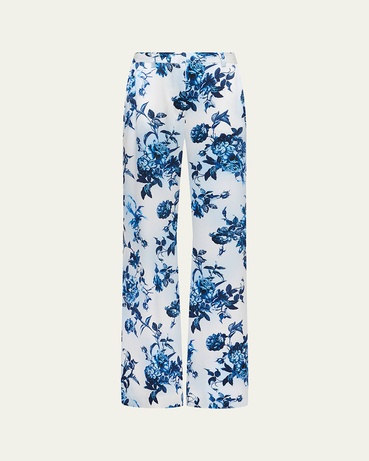 Painterly Floral Pilar Wide-Leg Pants