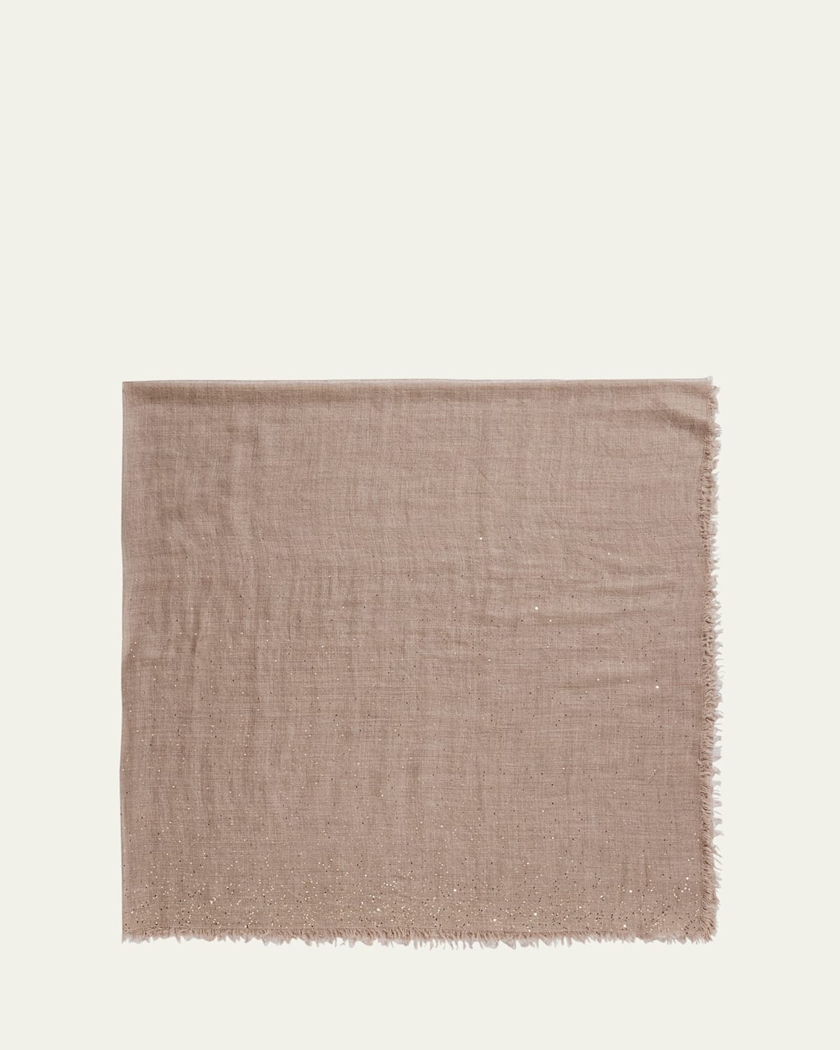 Faliero Sarti New Domenica Paillette Cashmere Scarf In Brown