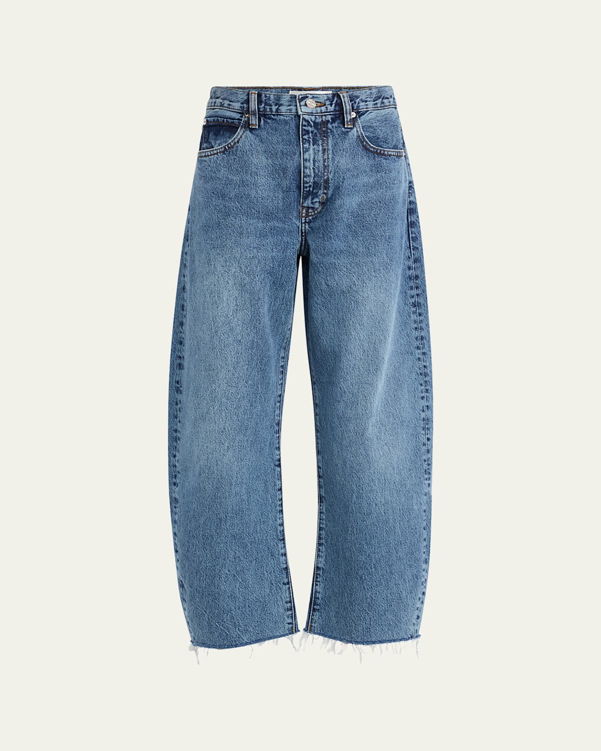 Frame The Bubble Crop Jeans In Blue