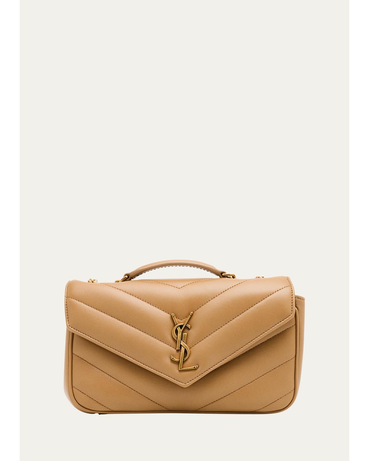 Loulou Small YSL Shoulder Bag in Quilted Leather