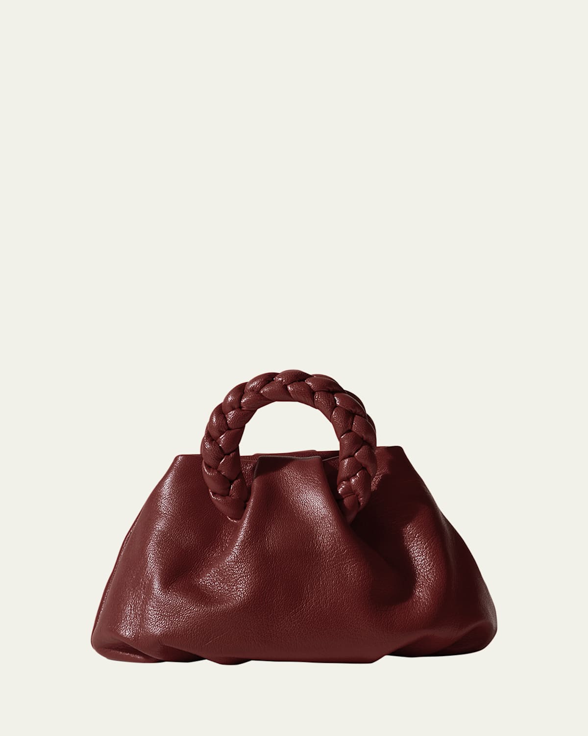 Bombon Braided Shiny Leather Crossbody Bag