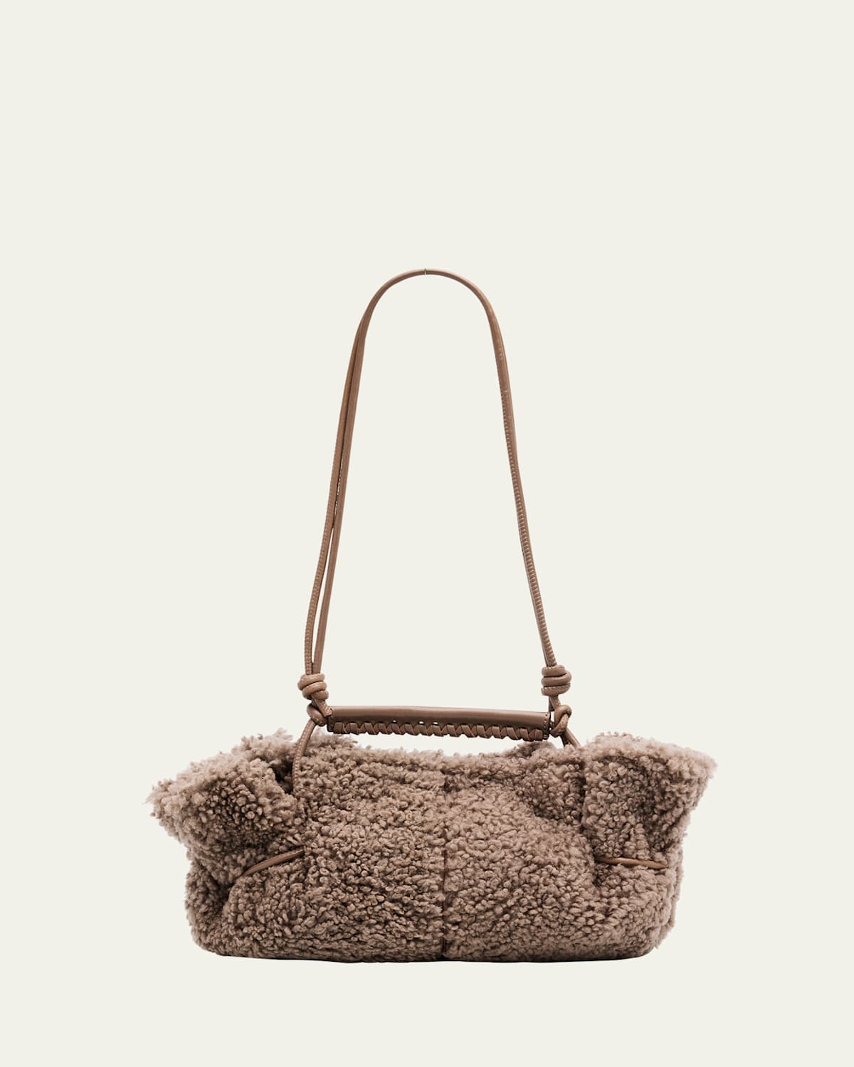 Arta Mini Shearling Top-Handle Bag