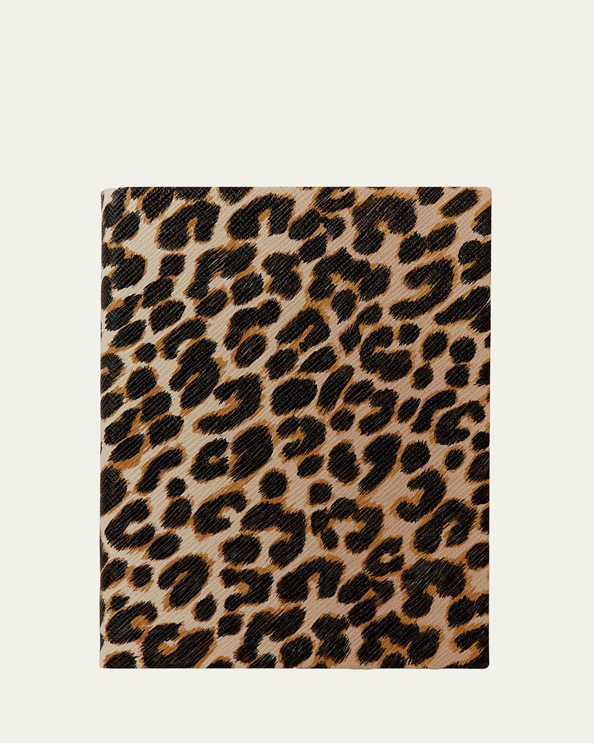 Smythson Panama Leopard Soho Notebook In Multi