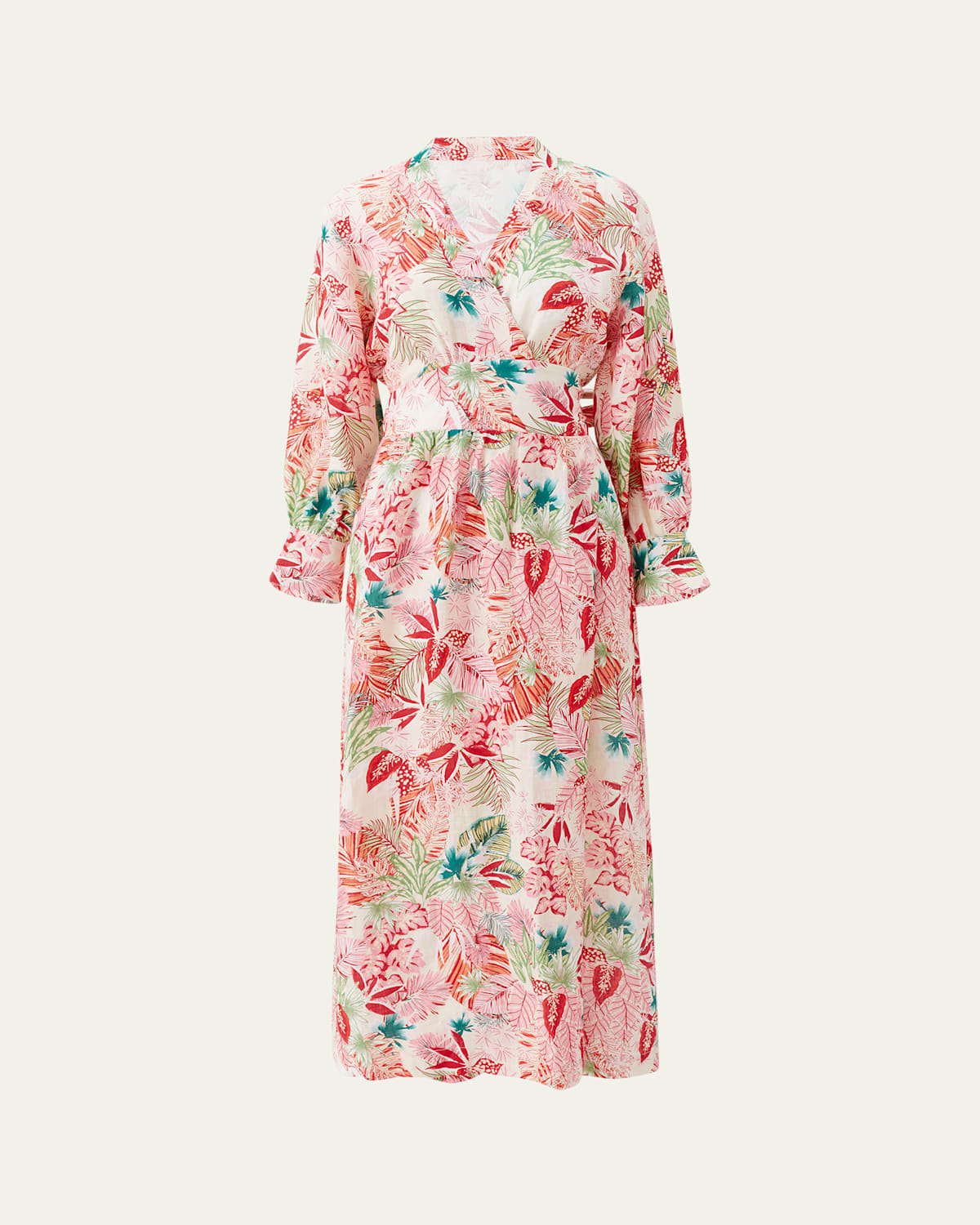 Melissa Odabash Melina Maxi Wrap Dress In Hawaiian
