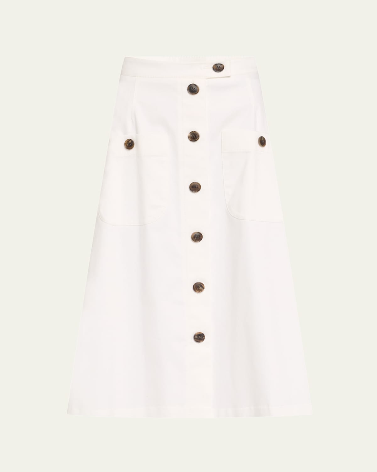Carolina Herrera Button Front Midi Skirt