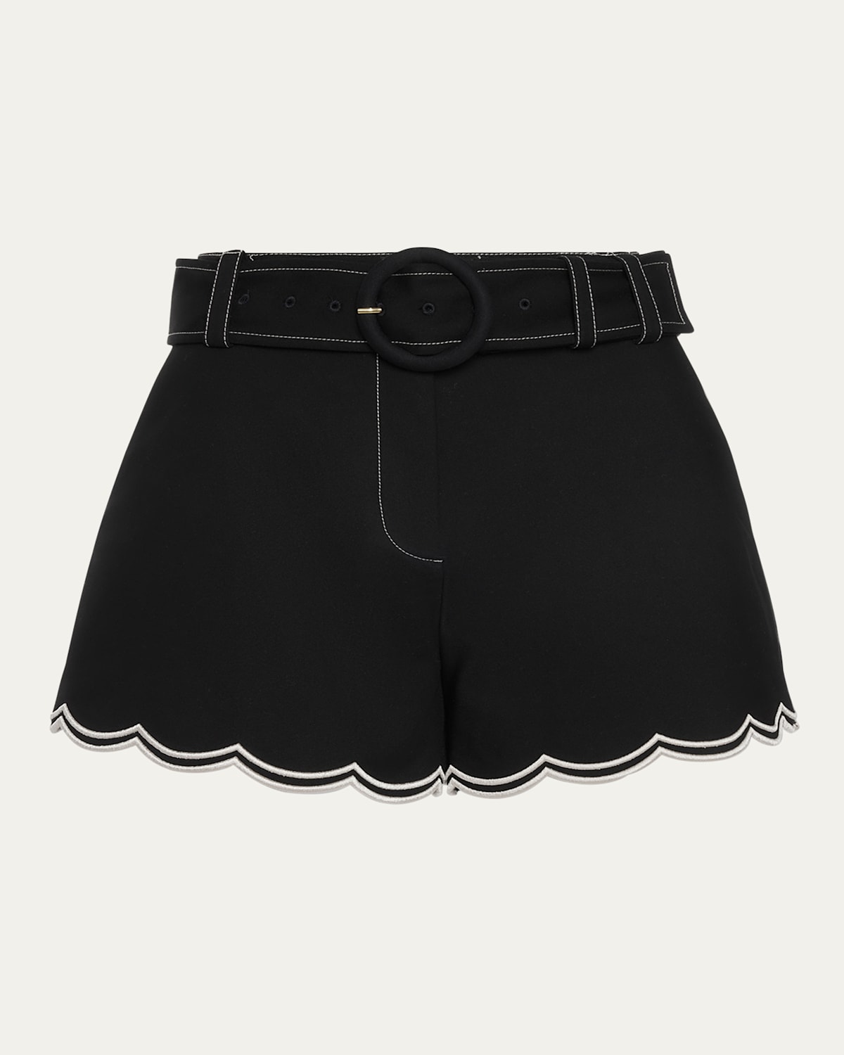 Ramy Brook Violeta Belted Shorts In Black