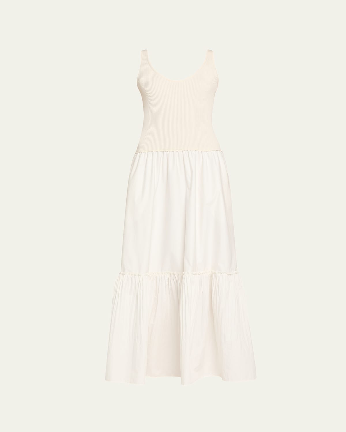 Shop Ramy Brook Dawson Mixed-media Maxi Dress