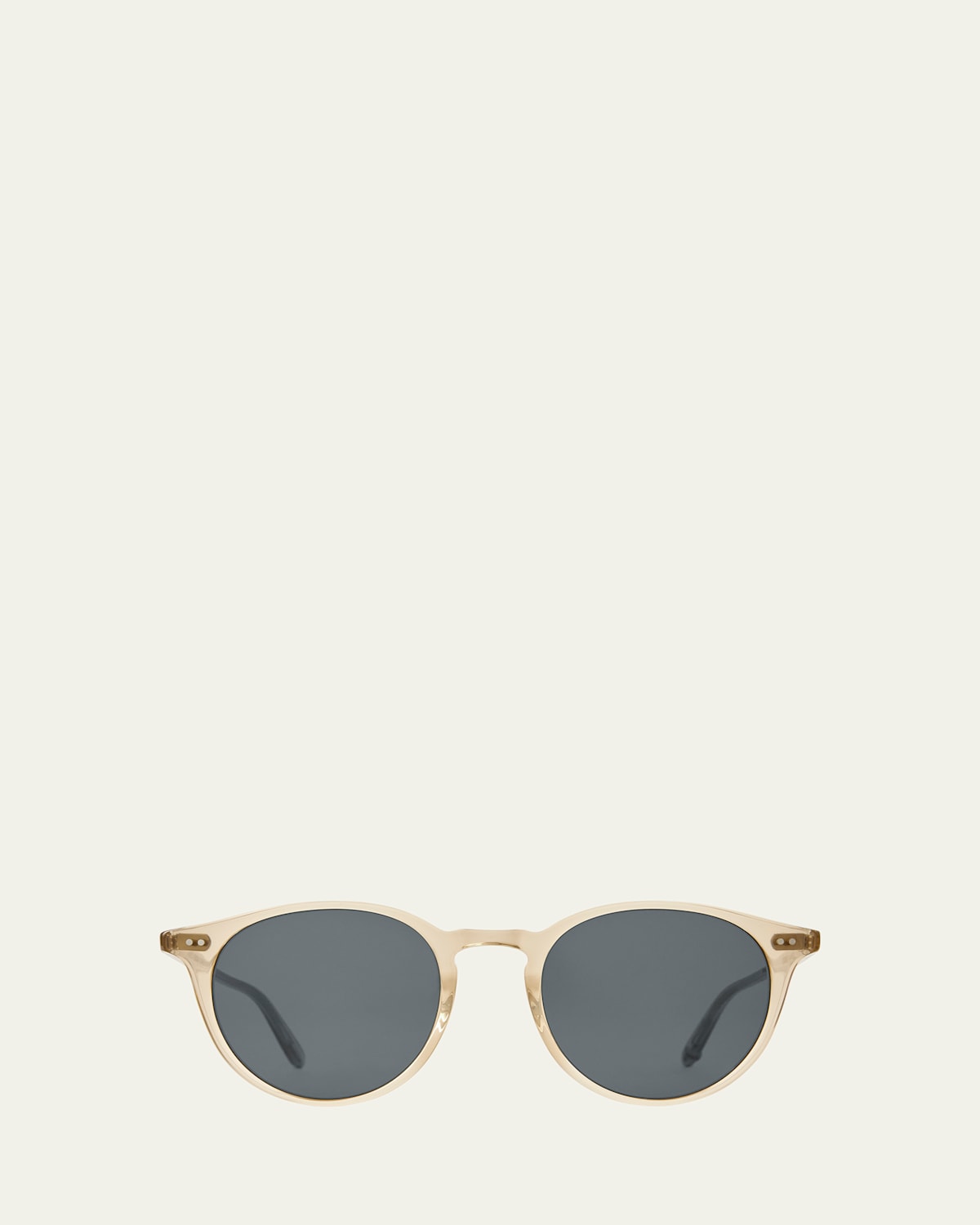 Garrett Leight Men's Clune Sun Round Sunglasses In Blonde