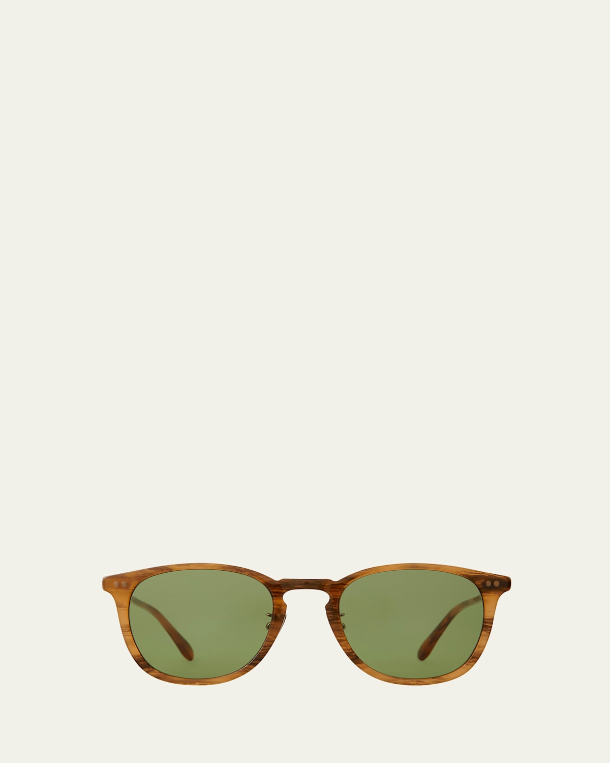 Garrett Leight Men's Kinney J Sun Square Sunglasses In Sunrise Tortoise