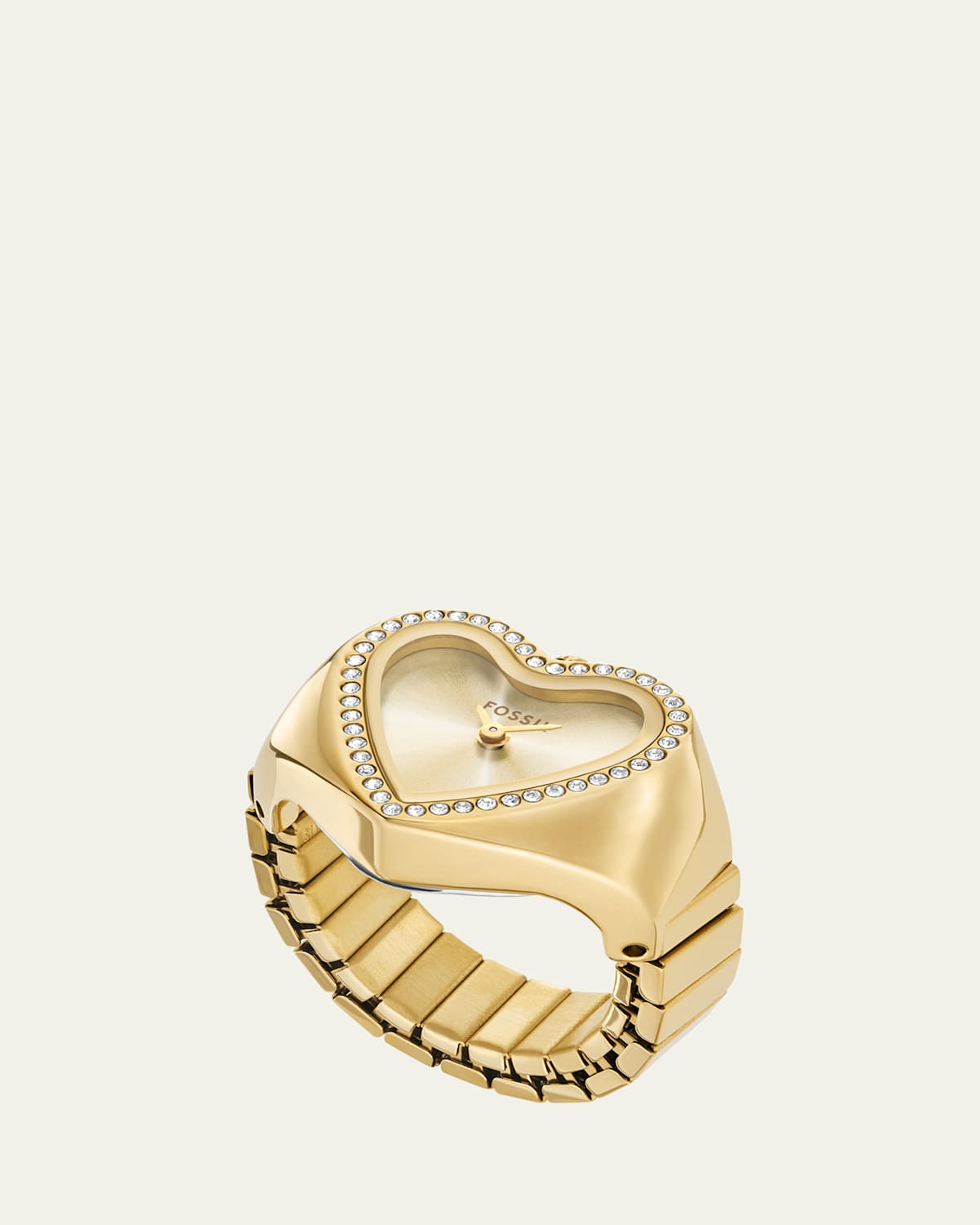 Crystal Heart Watch Ring