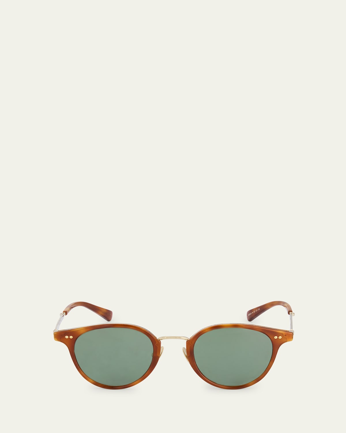 Mr Leight Men's Marmont Combo S Round Sunglasses In Green
