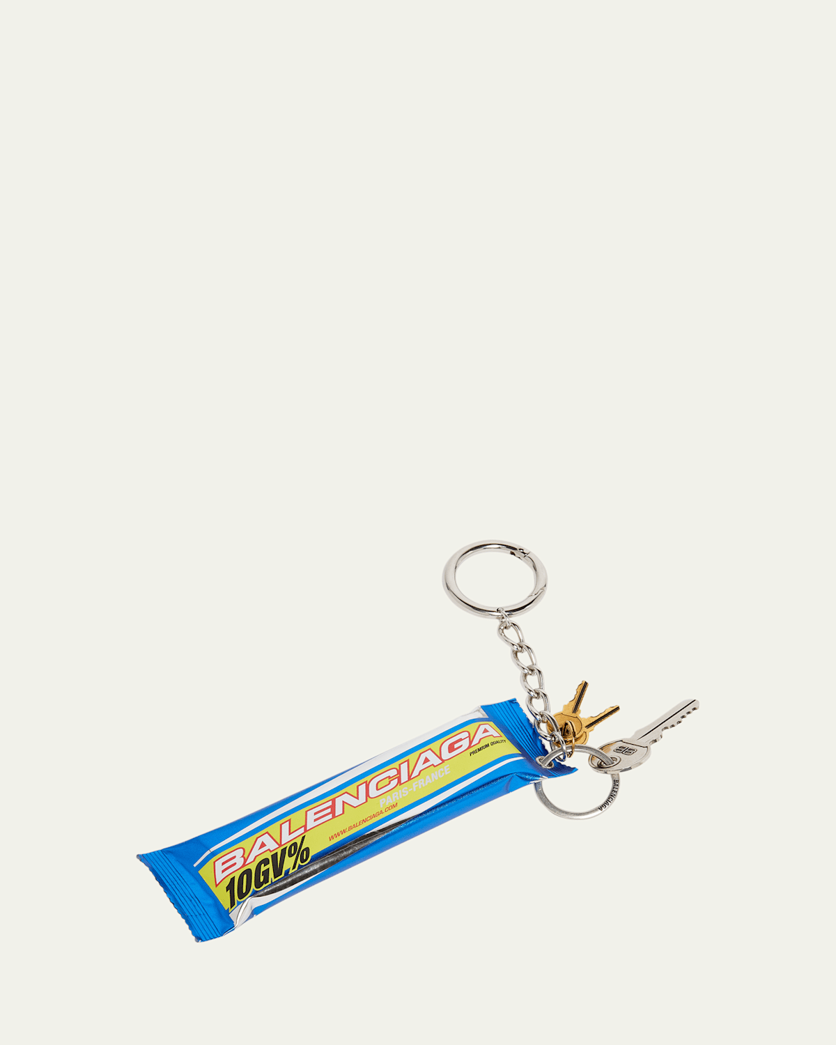 Balenciaga Men's Keychain Energy Bar Charm