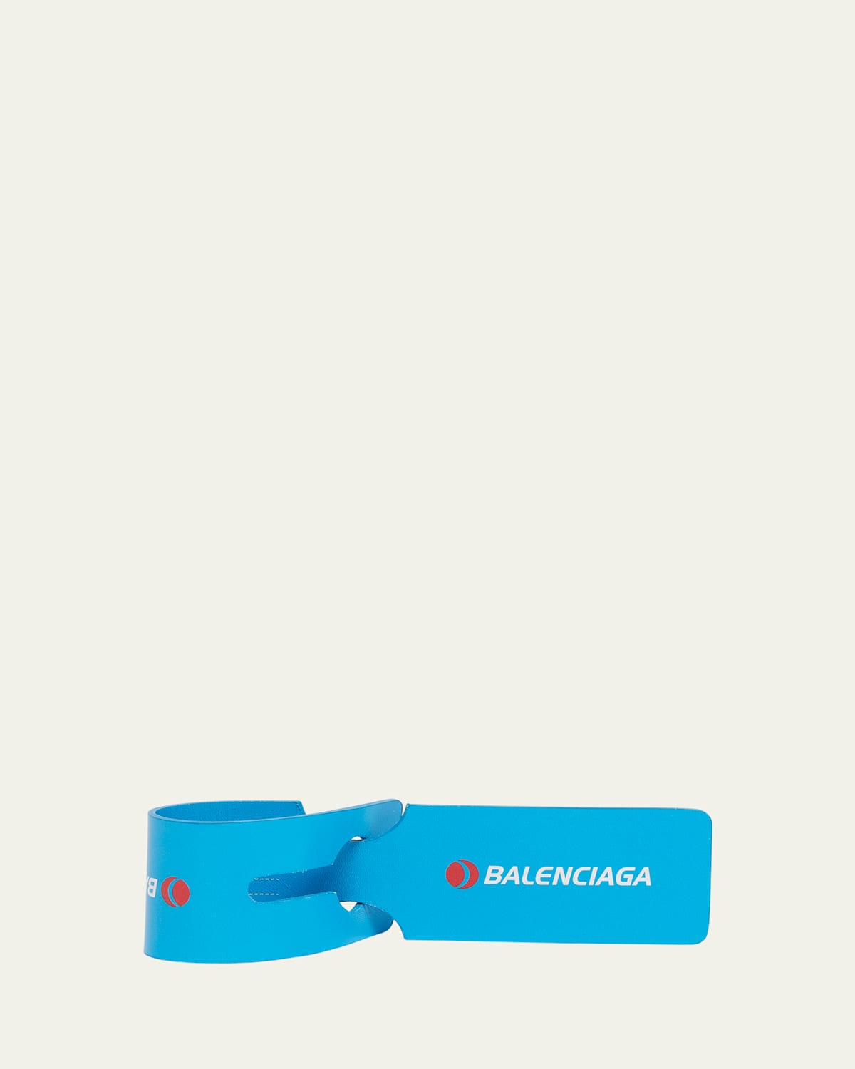 Balenciaga Men's Luggage Tag Keychain