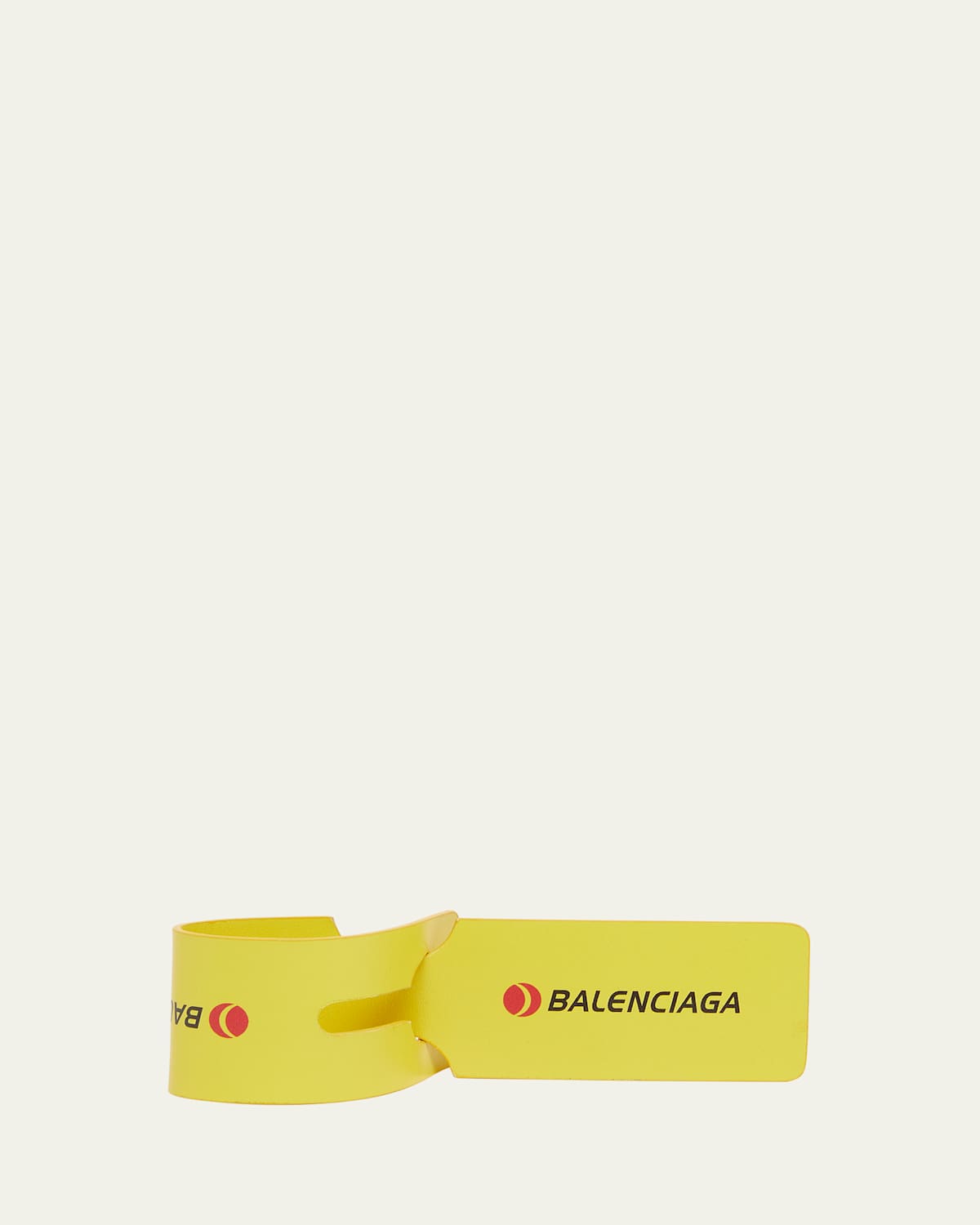 Balenciaga Men's Luggage Tag Keychain