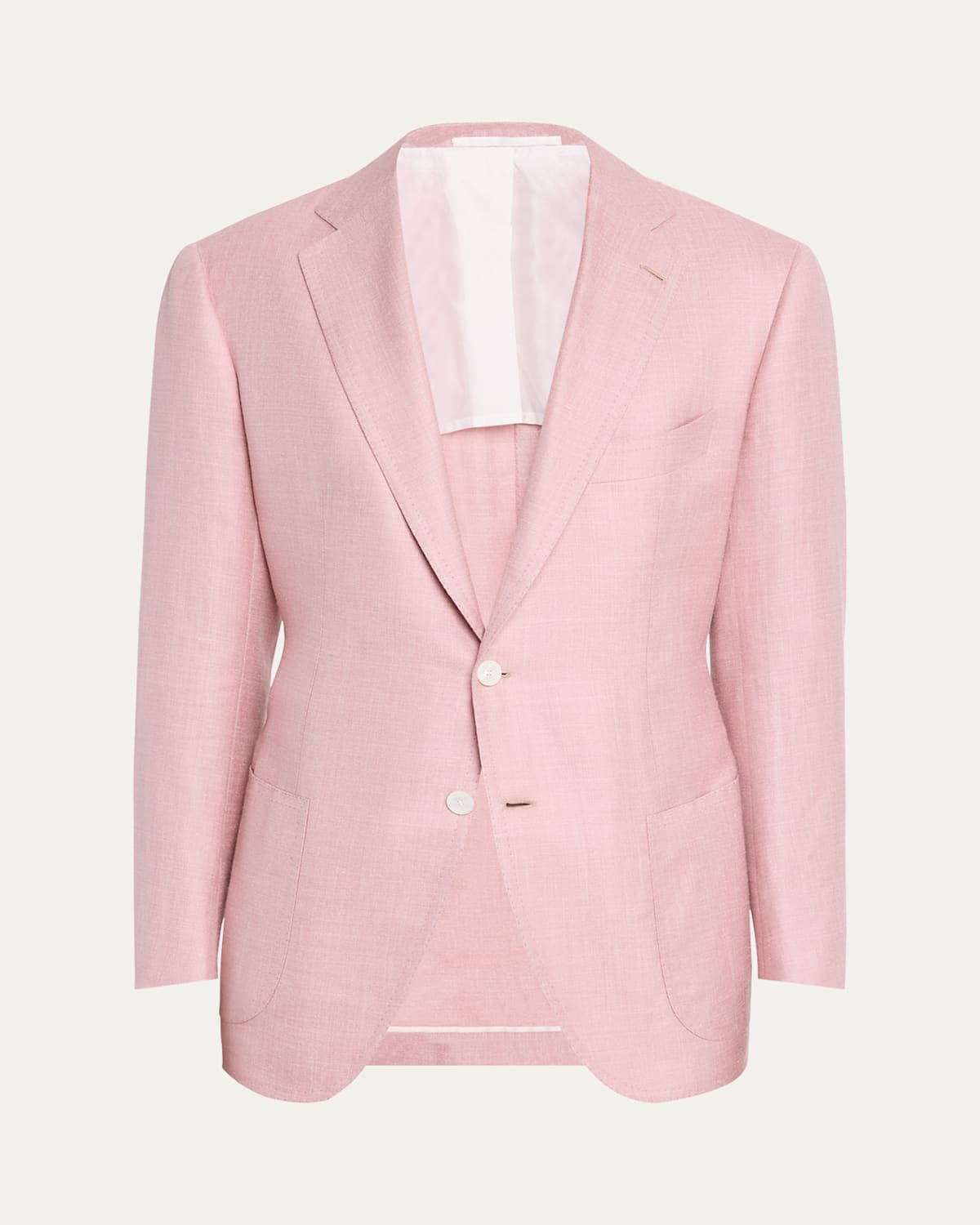 Men's Cashmere, Silk and Linen Single-Breasted Sport Coat
