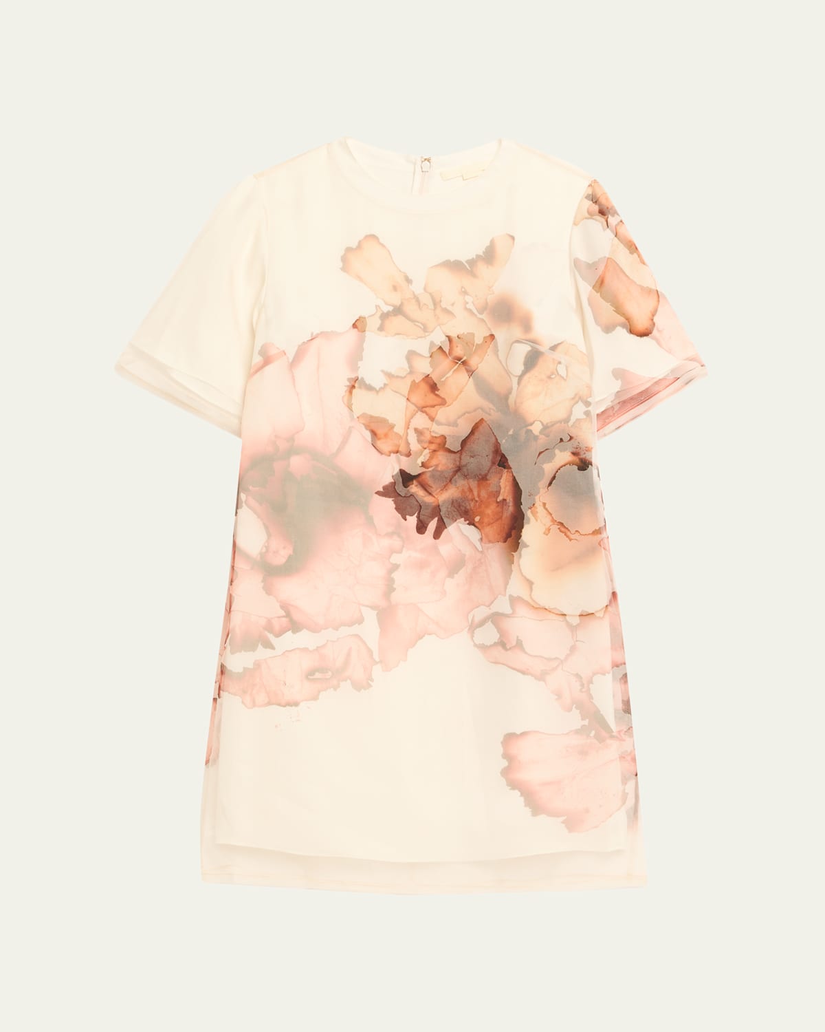 Jason Wu Collection Abstract-print Silk Organza Mini Shift Dress
