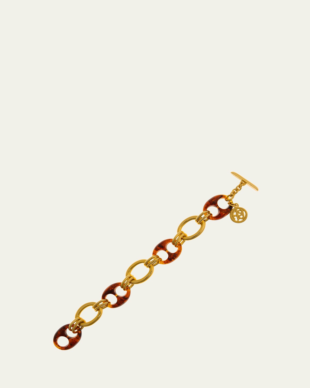 Ben-Amun 24K Gold Electroplated Chain Necklace with Tortoise Links