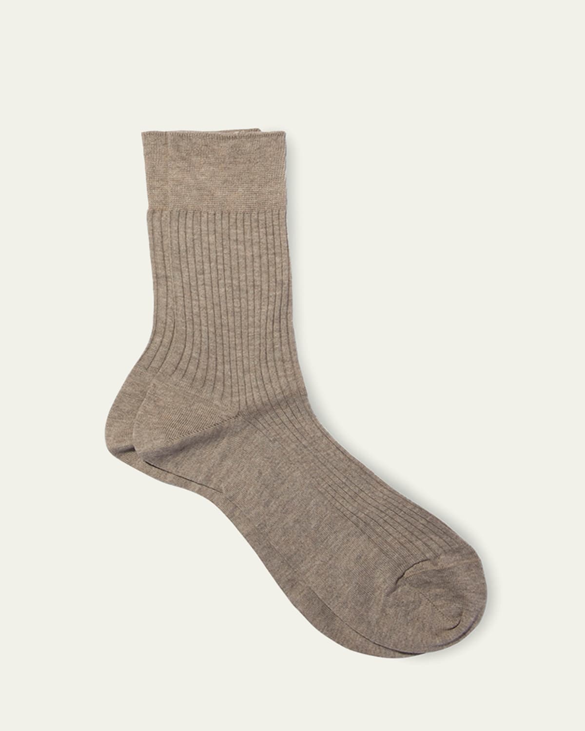 Maria La Rosa Bio Ribbed Cotton Crew Socks