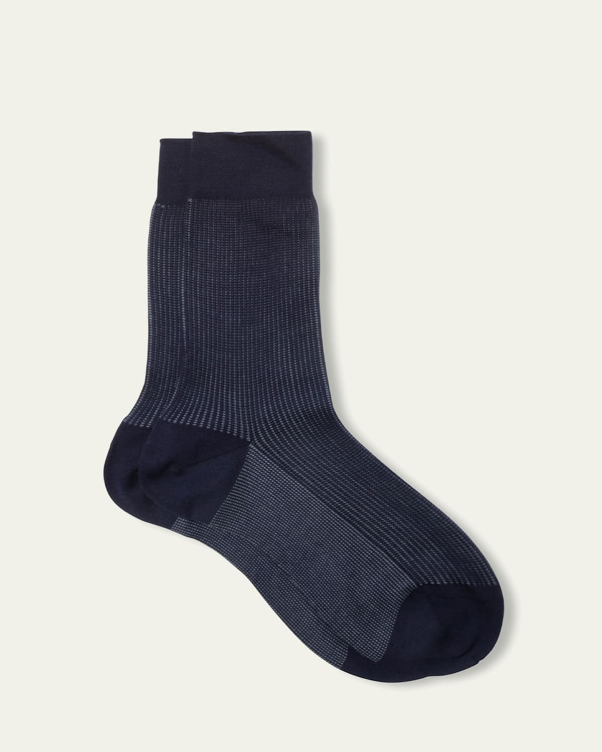 Maria La Rosa Grid-knit Cotton Crew Socks