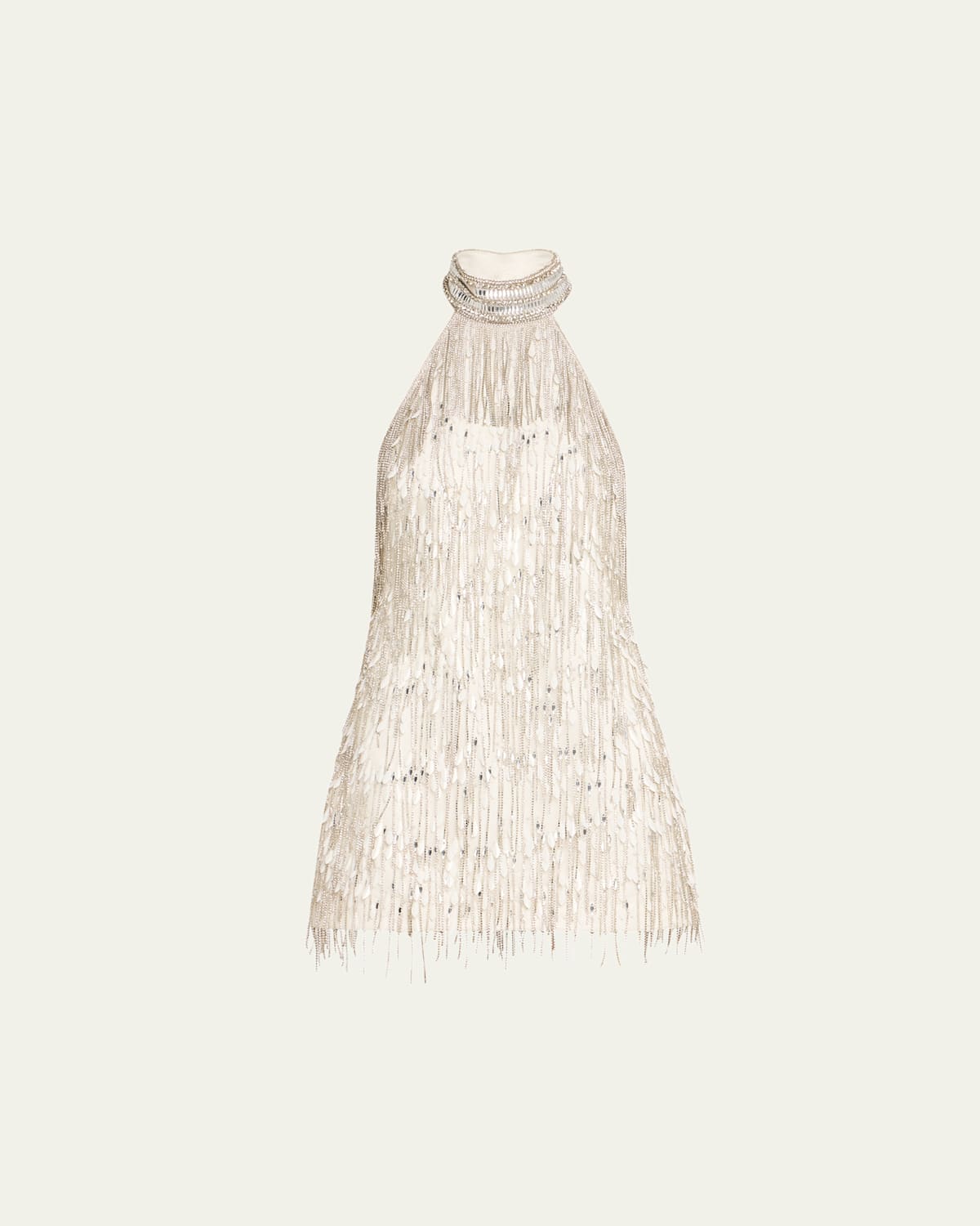 Retroféte Tori Crystal Fringe Mini Dress