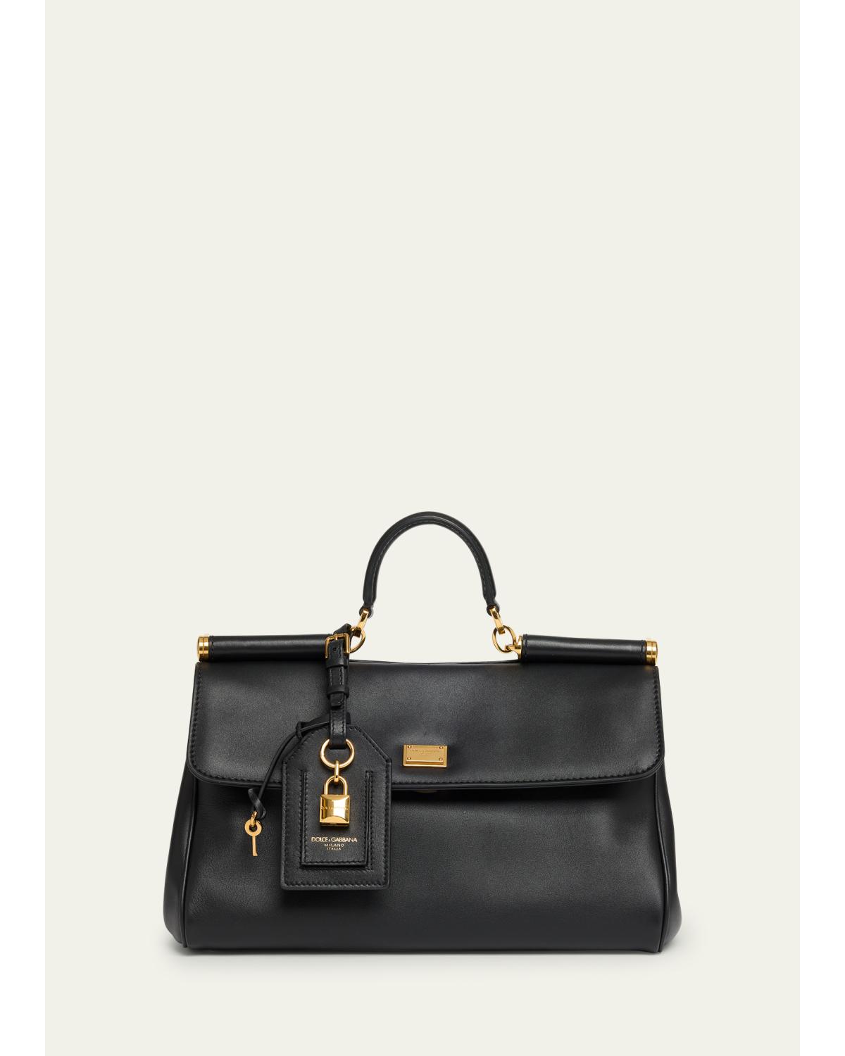 Sicily Leather Top-Handle Bag