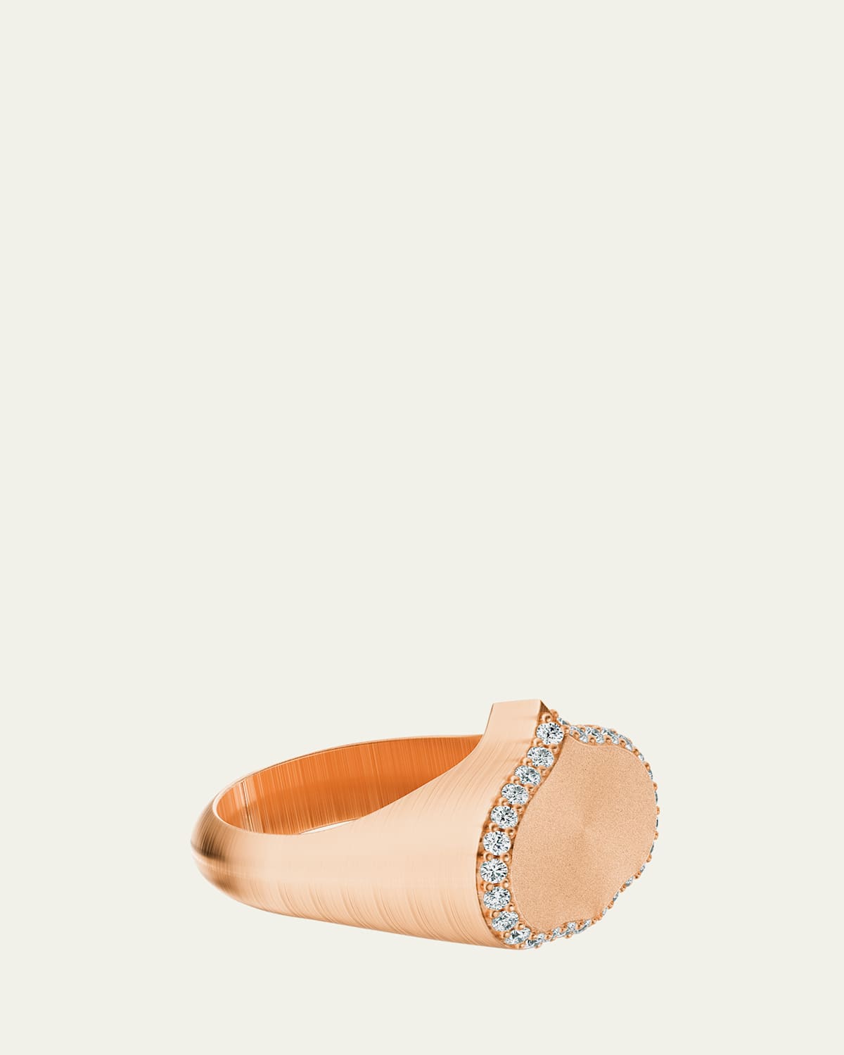 Eye Adore Black Diamond Signet Ring