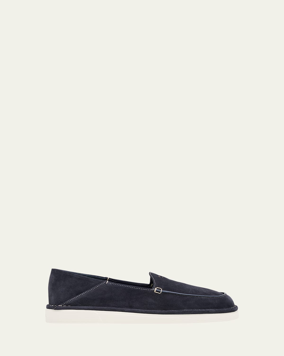 Men's York Suede Logo Rubber-Sole Loafers