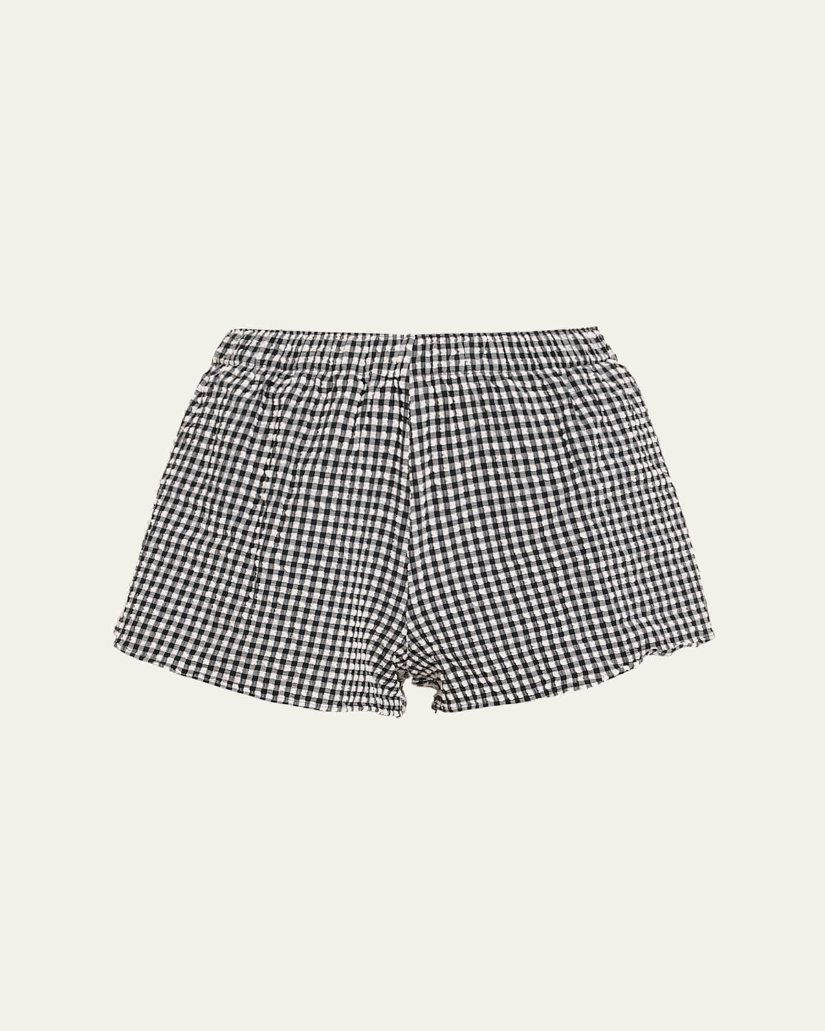 Gingham Seersucker Shorts