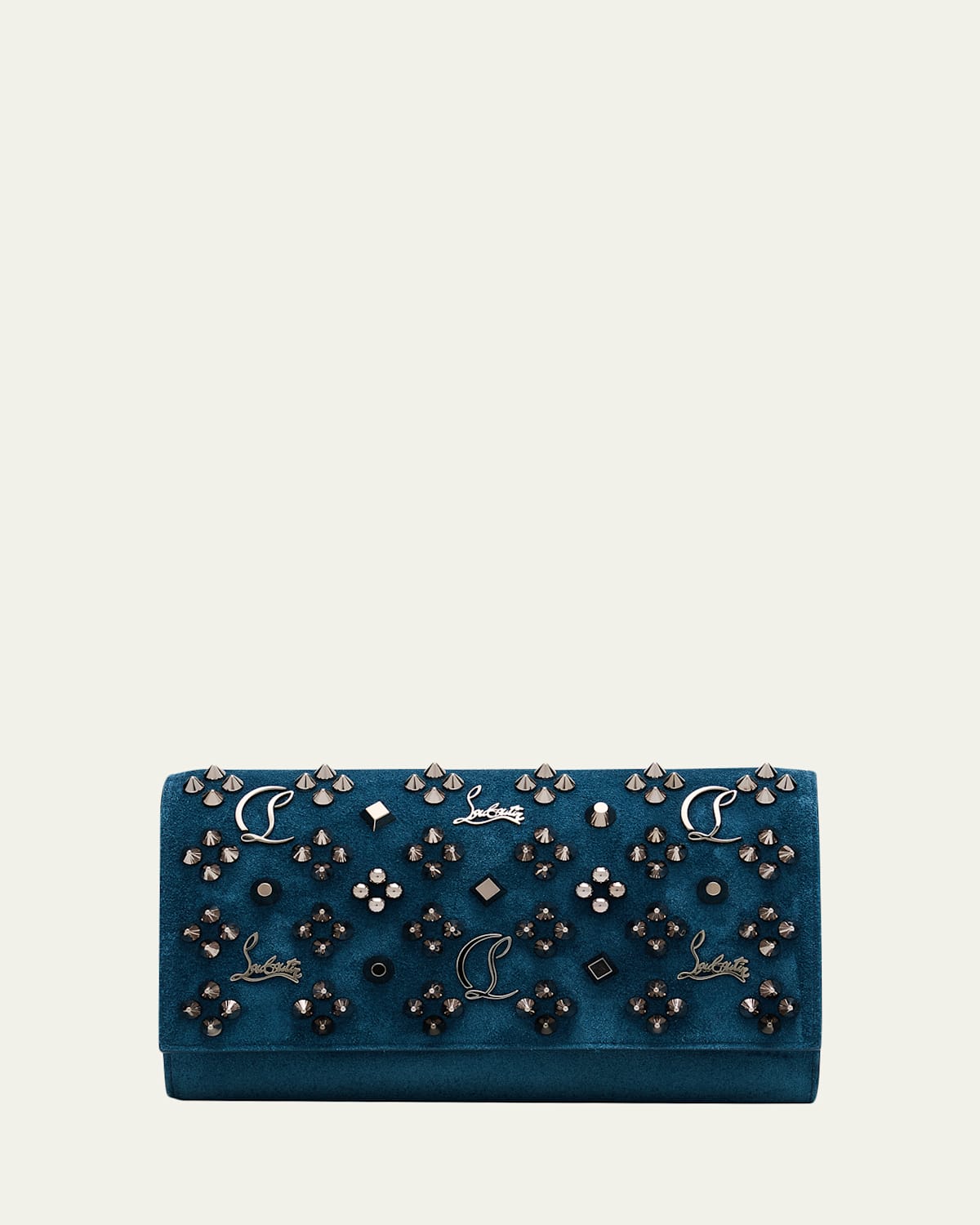 Christian Louboutin Paloma Wallet On Chain In Loubinthesky Suede