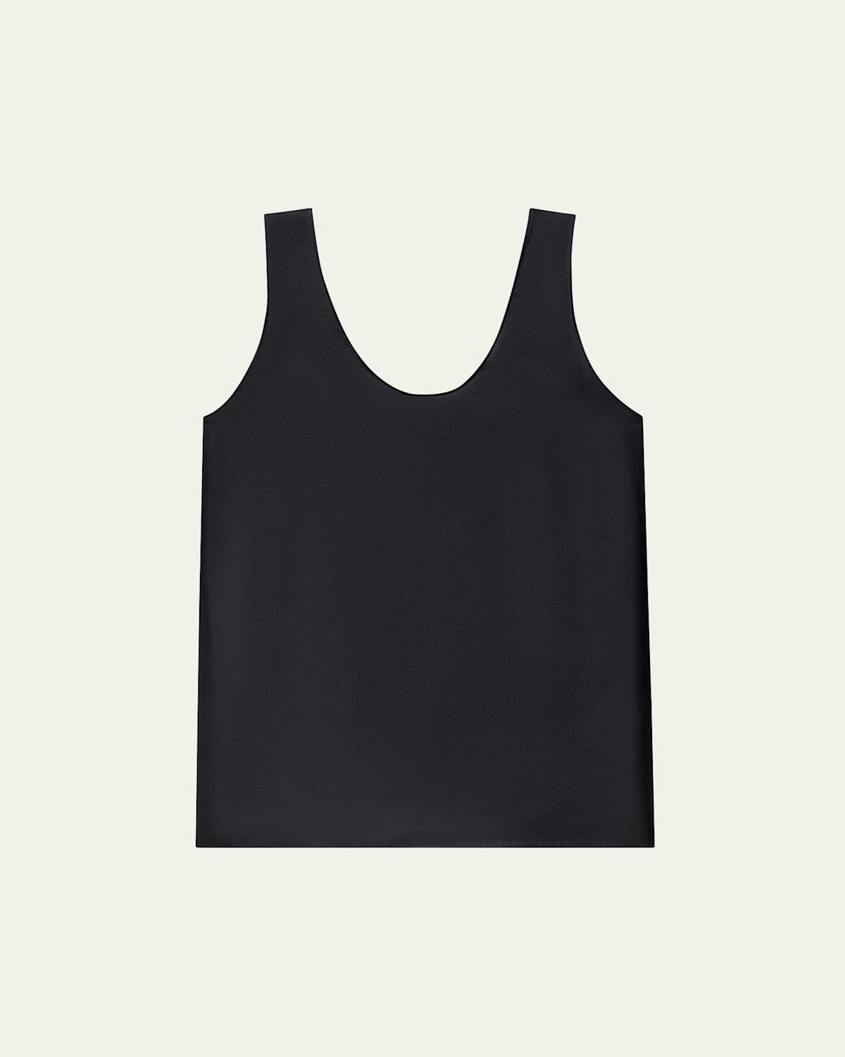 Scoop-Neck Silk Tank Top