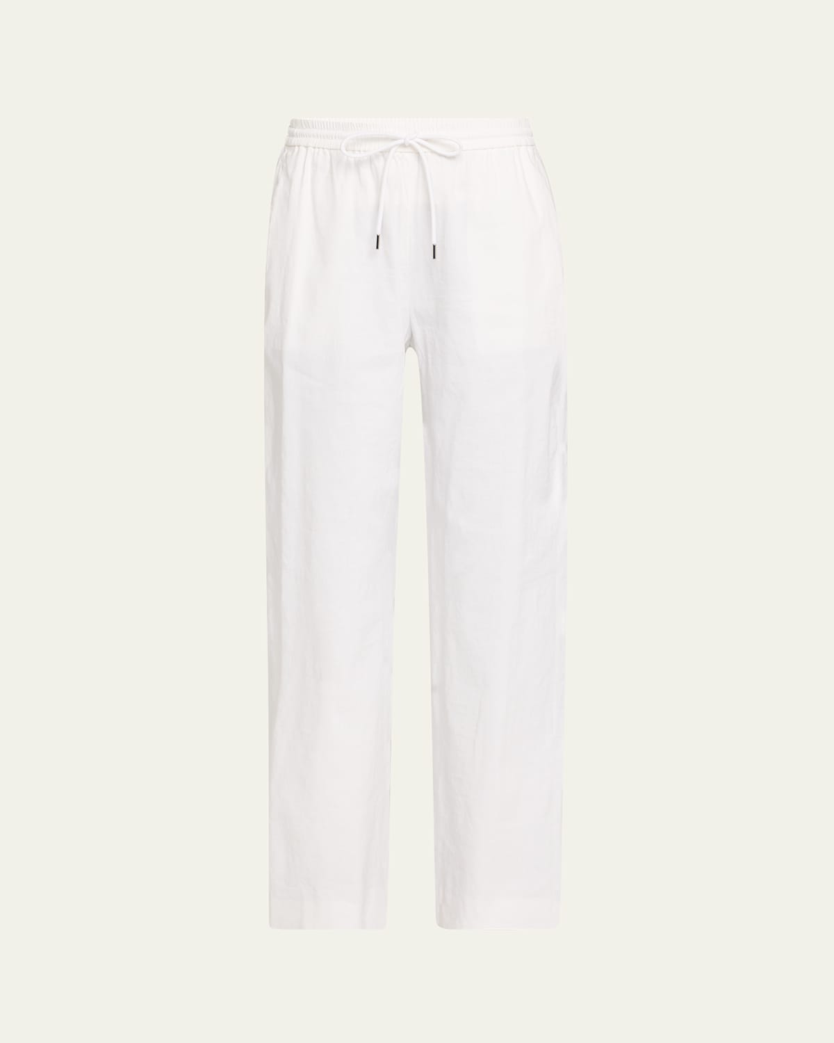 Theory Drawstring Pull-on Pants In White