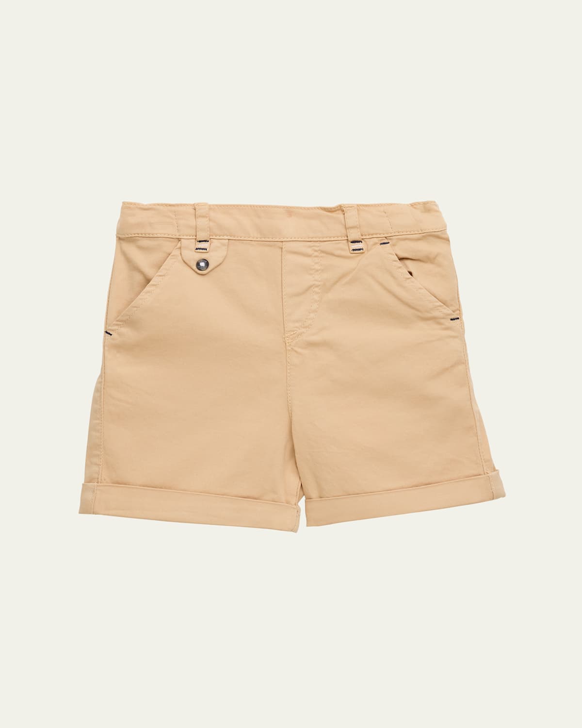 Tartine Et Chocolat Boy's Solid Shorts In Ocre