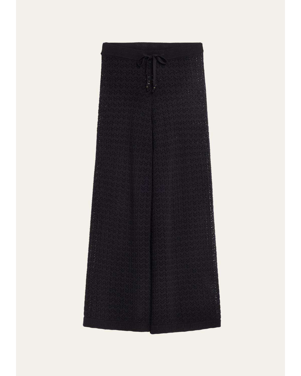 Gaelle Pointelle Knit Pants