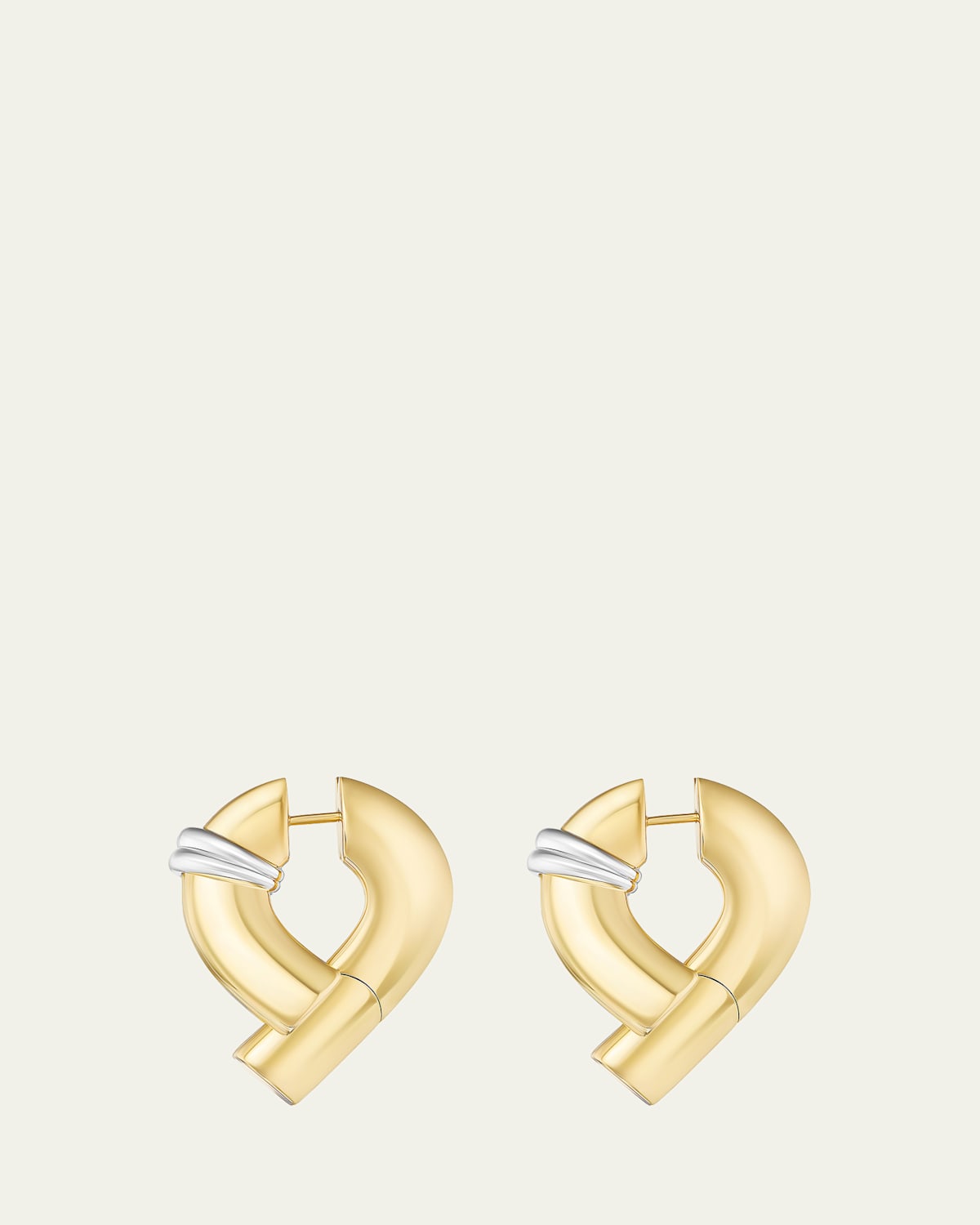 Fairmined 18K Yellow and White Gold Oera Stack Earrings