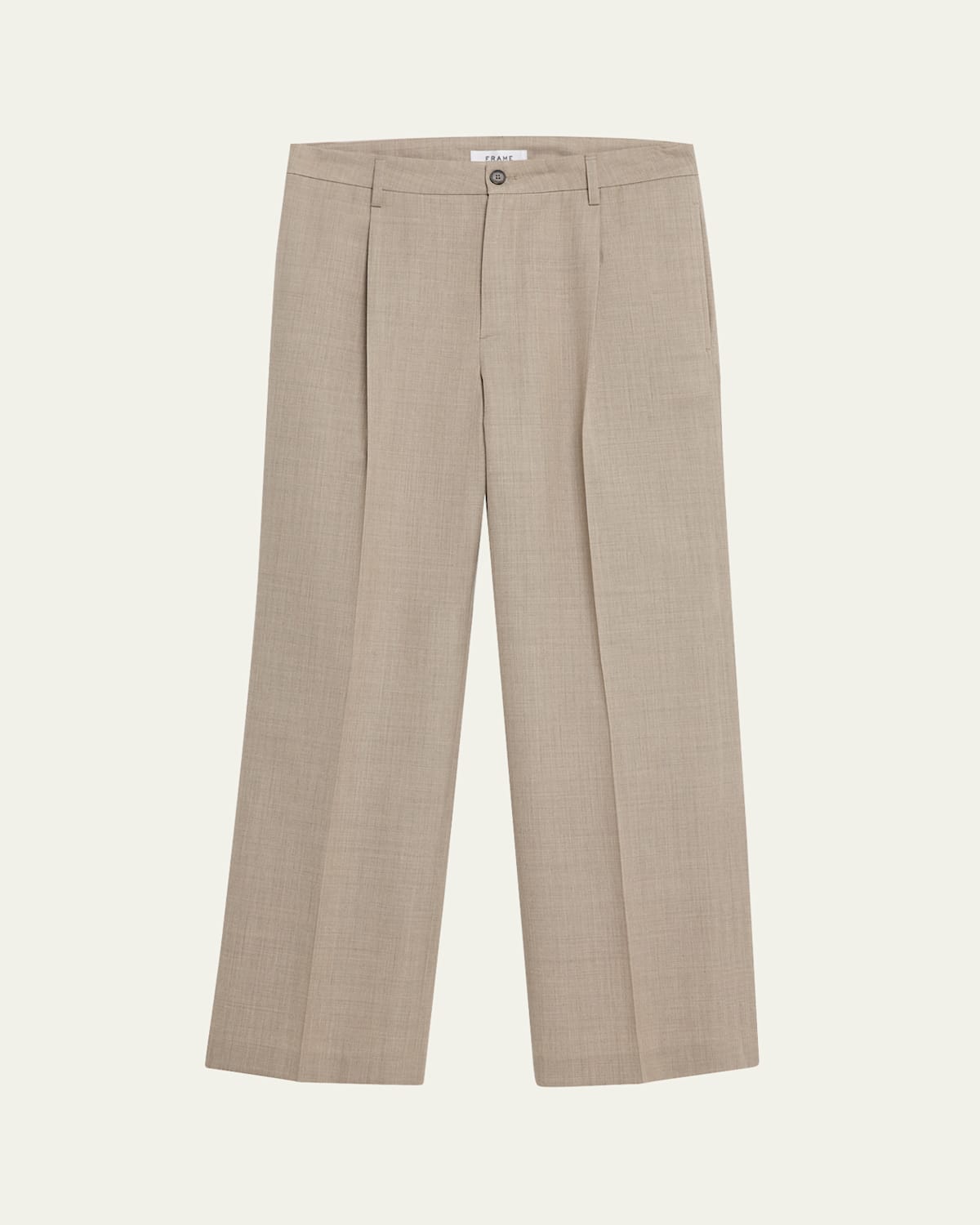 Men's Wide Leg Wool Trousers