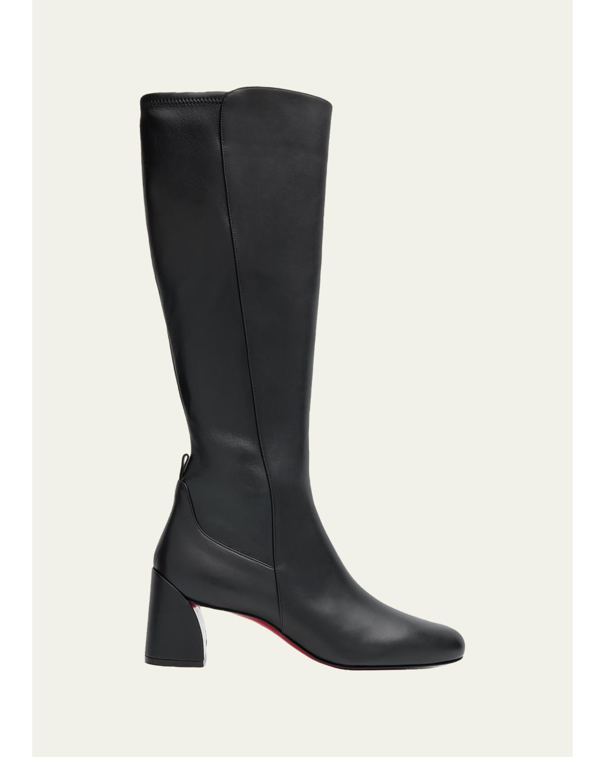 55mm Jane Botta Leather Knee-High Boots