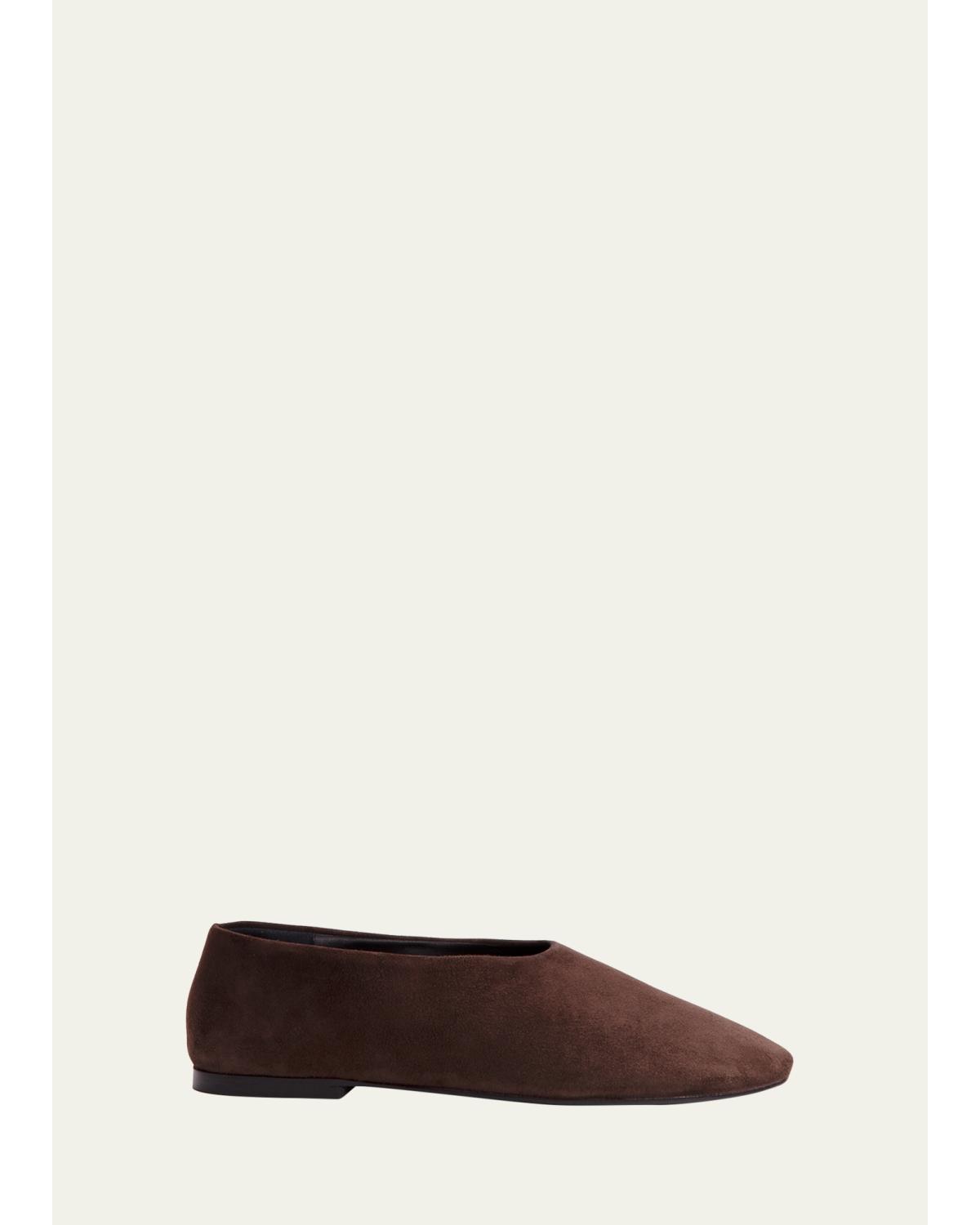 Glove Suede Ballerina Flats